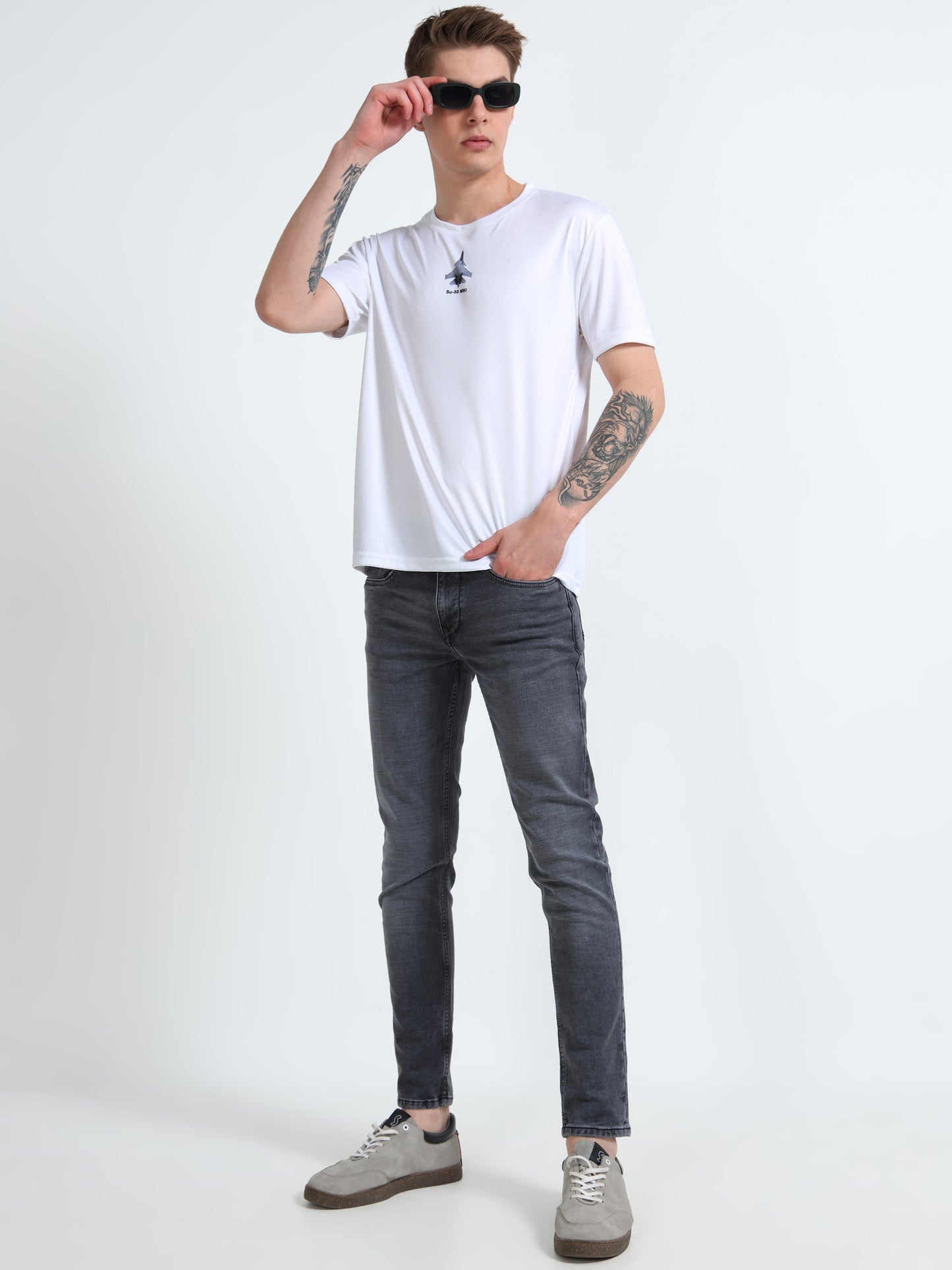 SU-30 | COCKPIT CREW | ROUND NECK T-SHIRT | WHITE