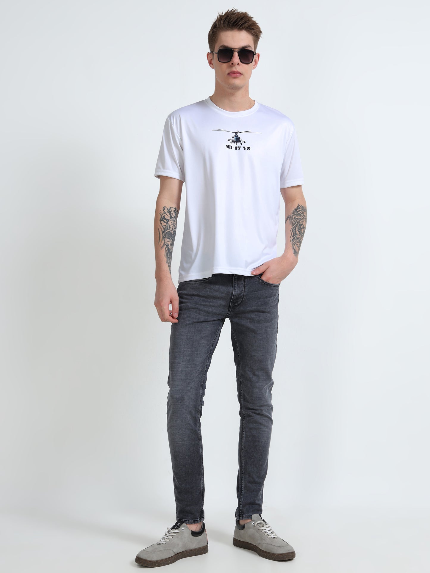 MI-17 V5 | COCKPIT CREW | ROUND NECK T-SHIRT | WHITE