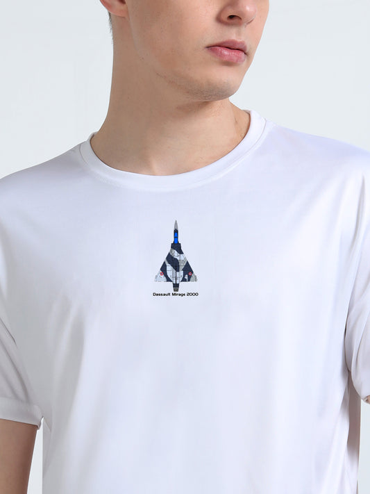 MIRAGE 2000 | COCKPIT CREW | ROUND NECK T-SHIRT | WHITE