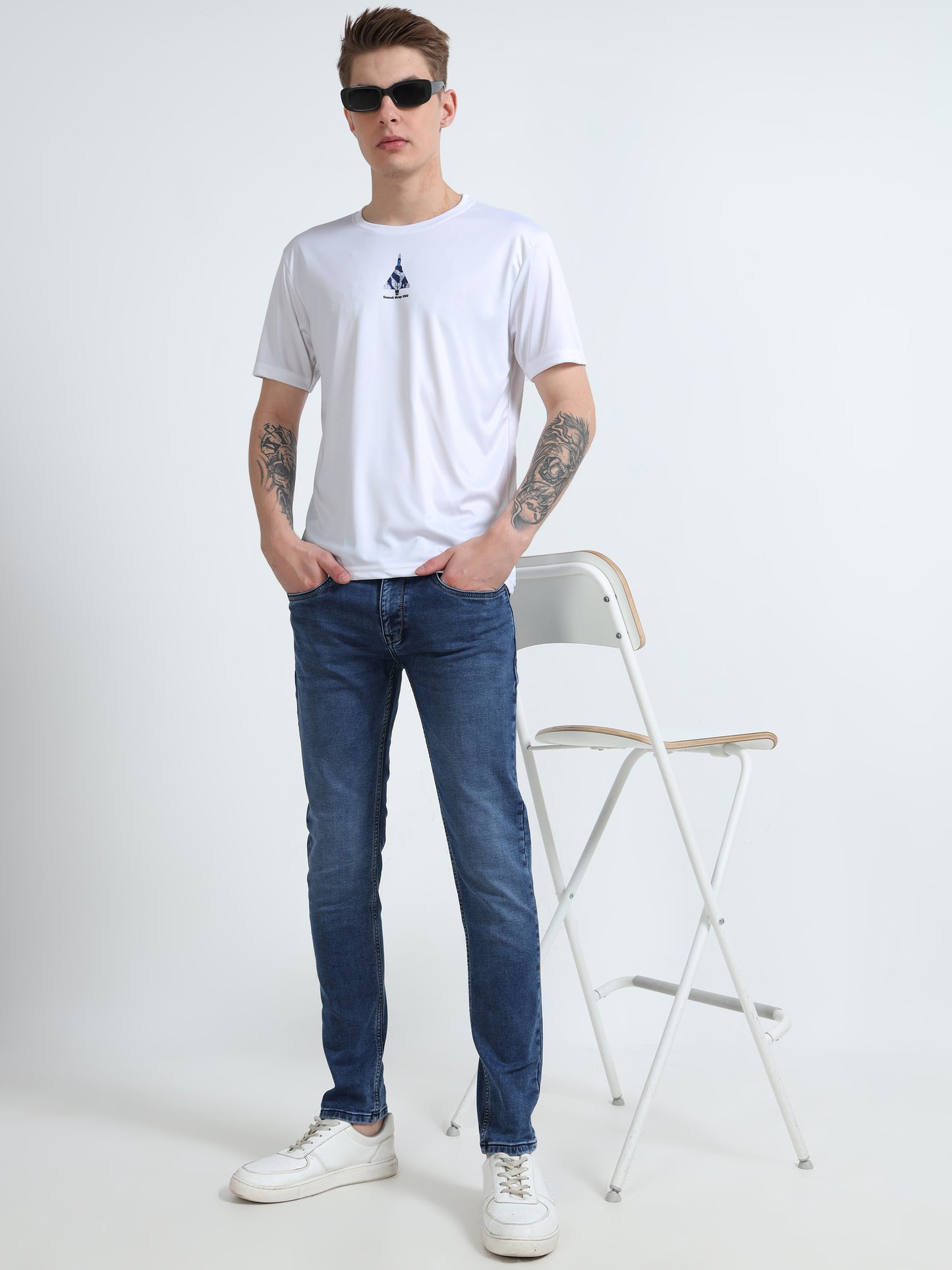 MIRAGE 2000 | COCKPIT CREW | ROUND NECK T-SHIRT | WHITE