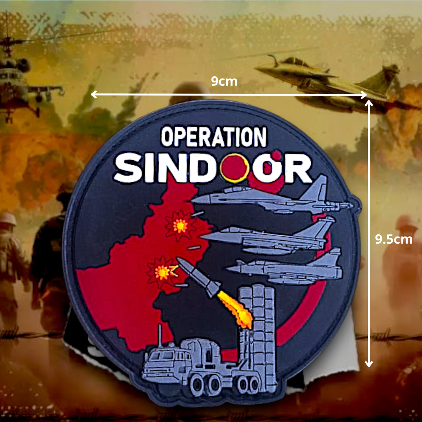 OPERATION SINDOOR | RUBBERISED | WITH VELCRO PATCH