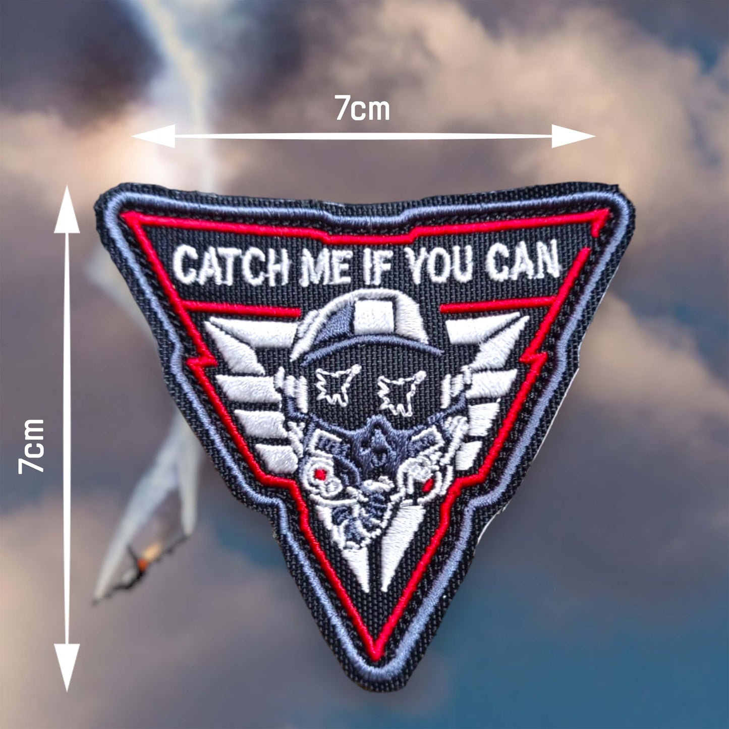 CATCH ME IF YOU CAN | EMBROIDERED | WITH VELCRO PATCH