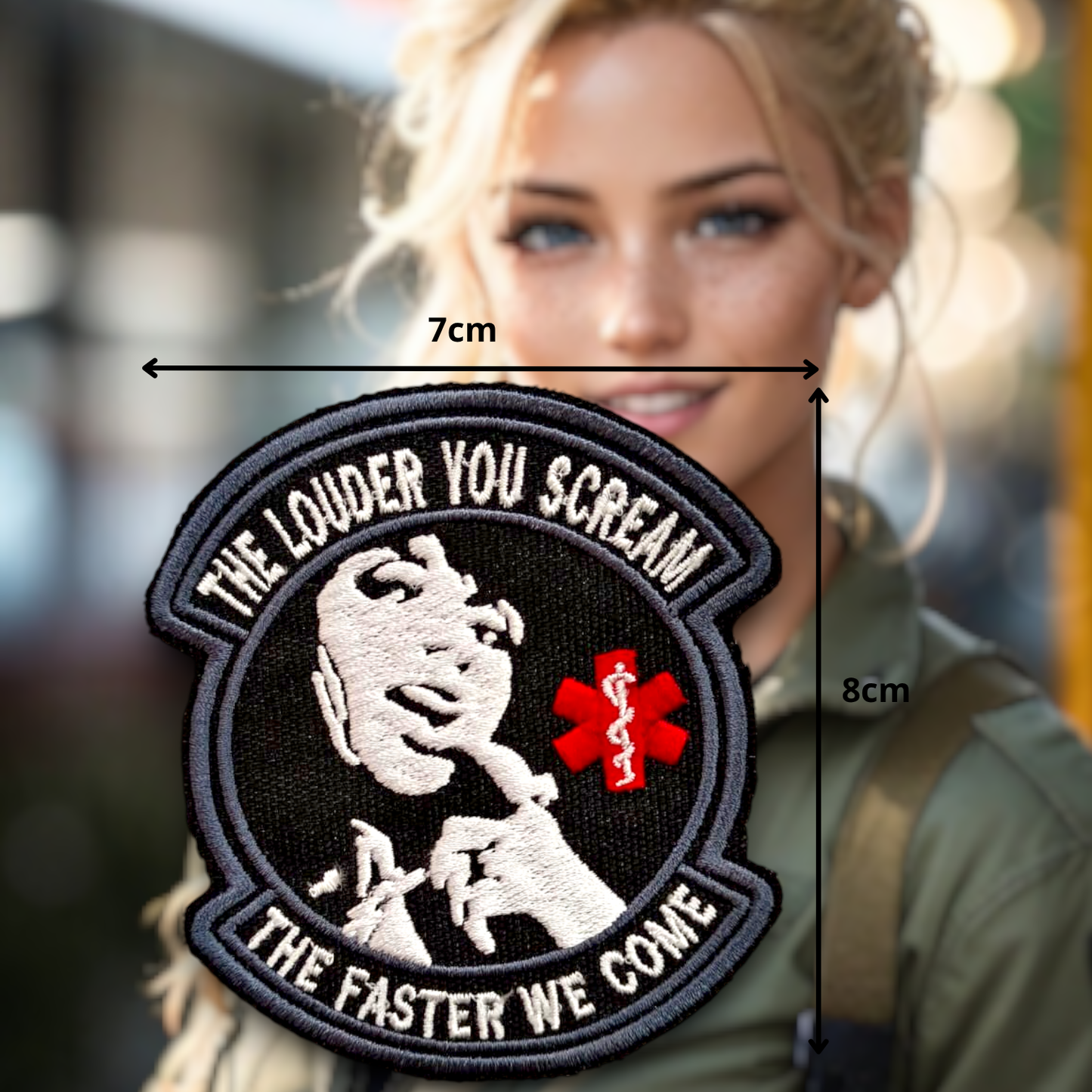 THE LOUDER YOU SCREAM | EMBROIDERED | WITH VELCRO PATCH