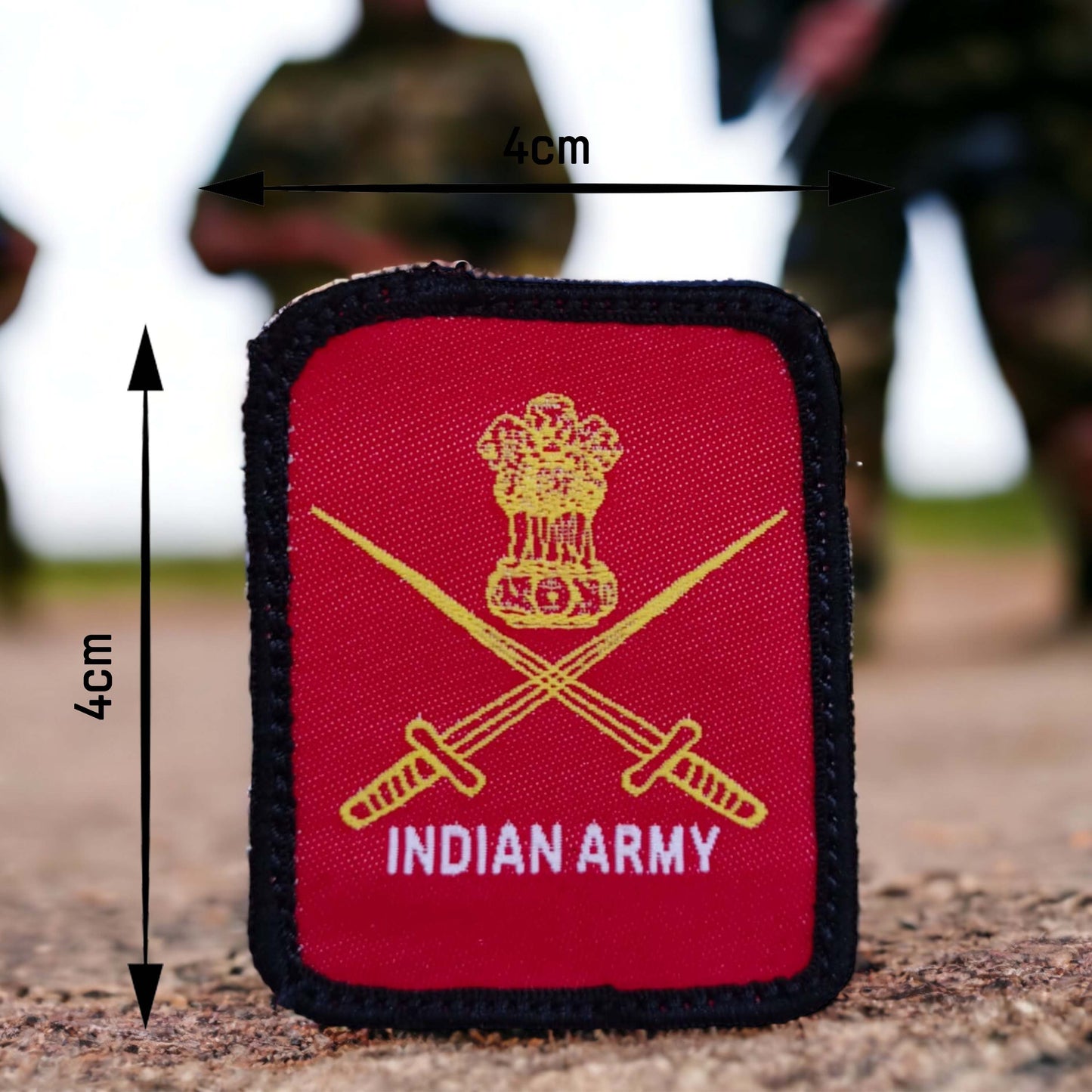 INDIAN ARMY | WOVEN | WITH VELCRO PATCH
