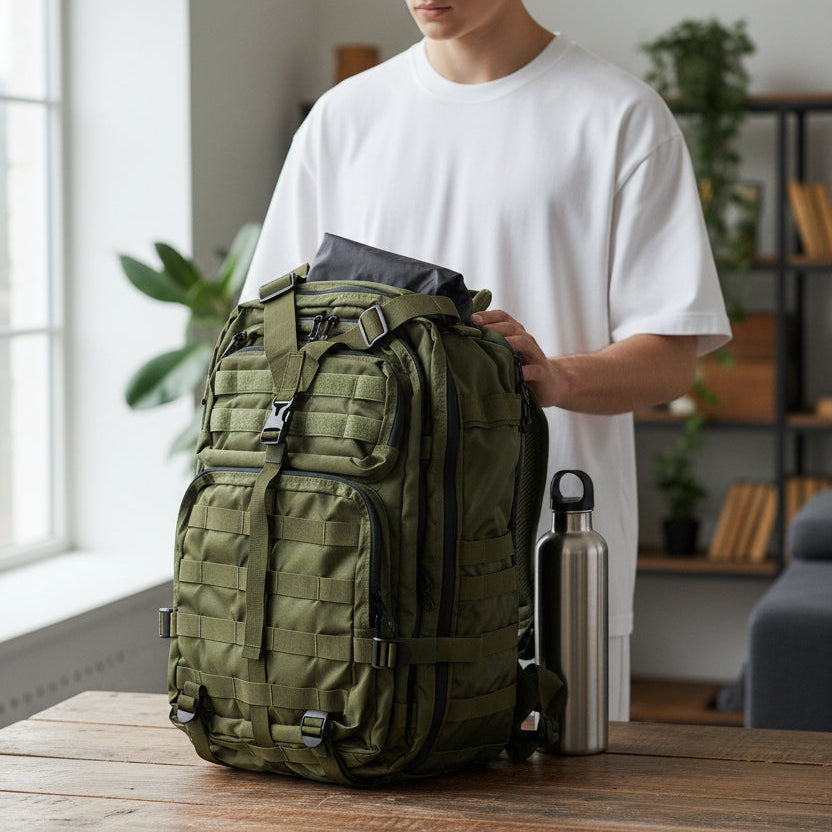 MT - 1 | TACTICAL 15" LAPTOP BACKPACK | OLIVE | WITH RAINCOVER