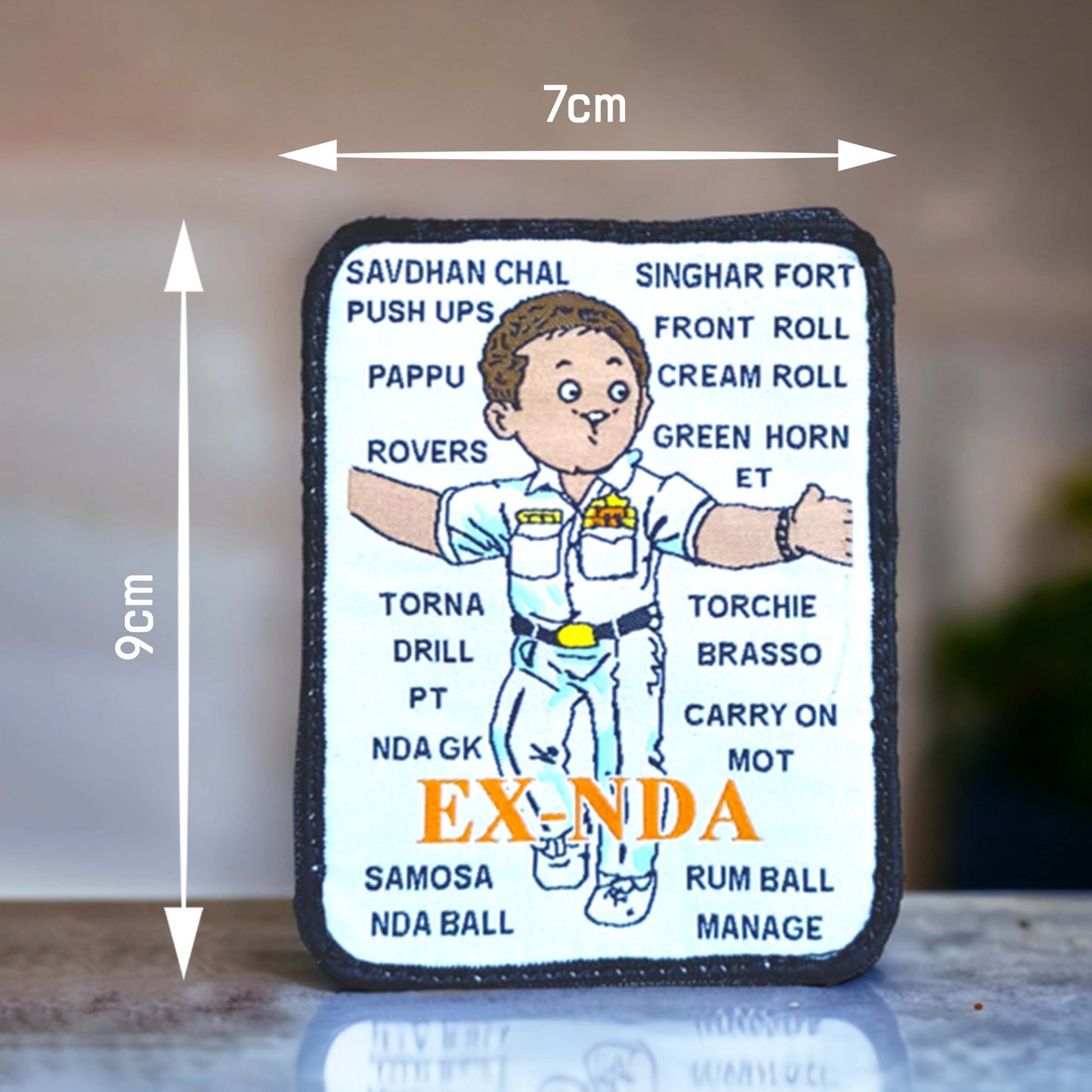 EX - NDA | NAVY | WOVEN | WITH VELCRO PATCH