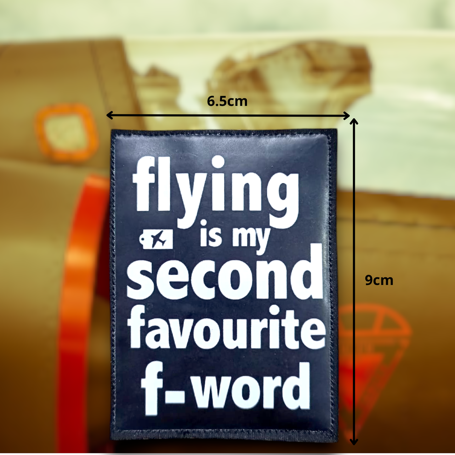 FLYING AIRCRAFT IS MY SECOND FAVOURITE F-WORD | PRINTED | WITH VELCRO PATCH
