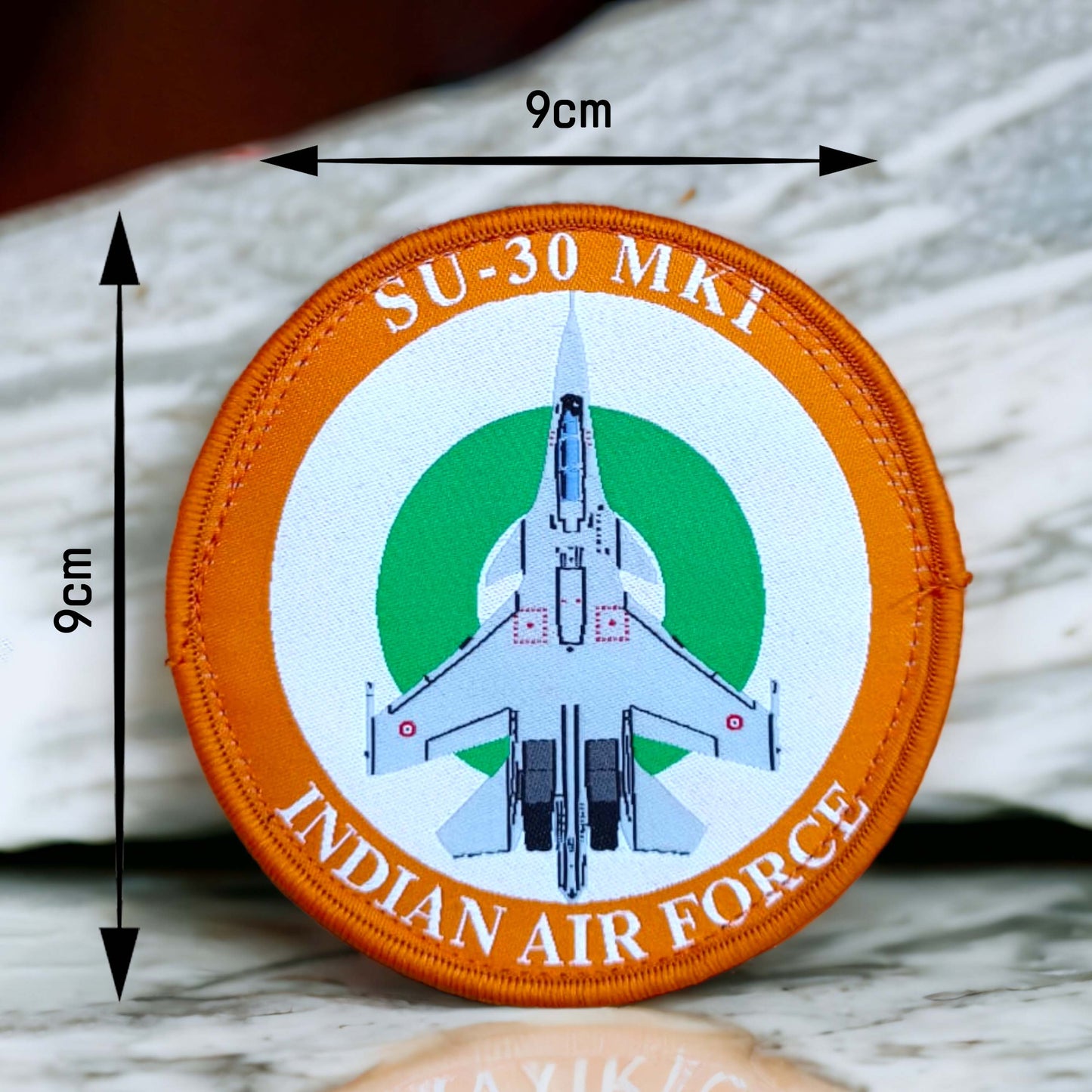 SU - 30 MKI WITH TRI COLOUR | WOVEN | WITH TACTICAL PATCH (Velcro + Magnet + Iron On)