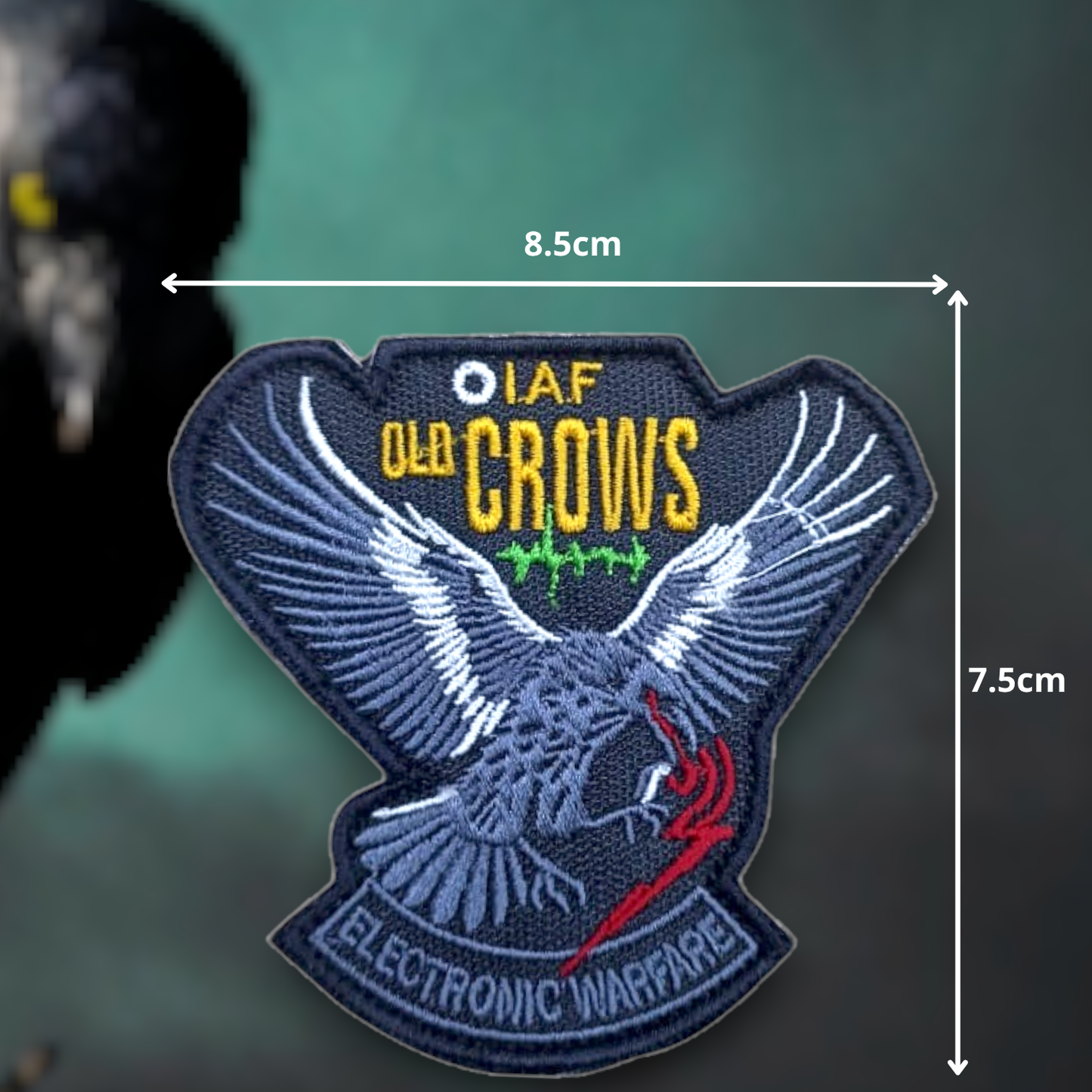IAF OLD CROWS | EMBROIDERED | WITH VELCRO PATCH