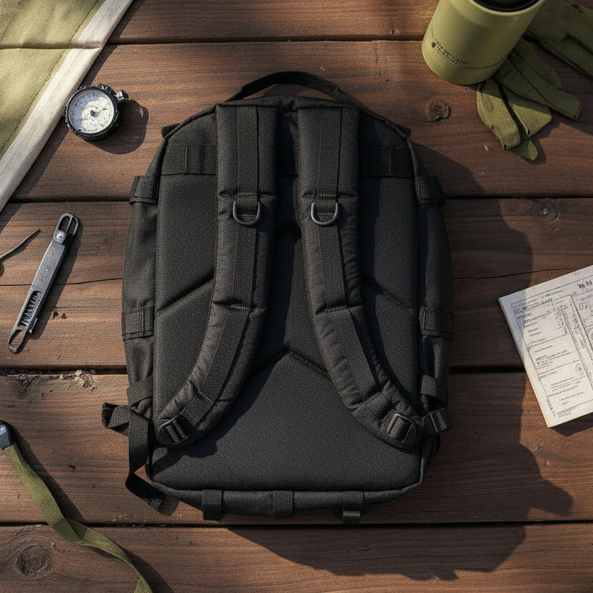 MT - 1 | TACTICAL 15" LAPTOP BACKPACK | BLACK | WITH RAINCOVER