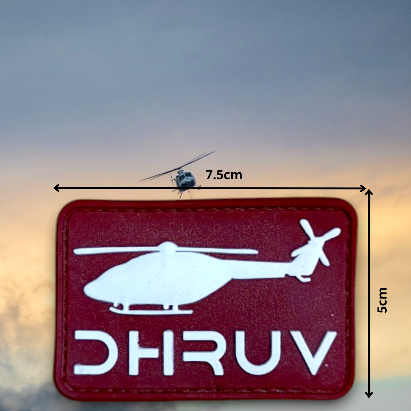 DHRUV | RUBBERISED | WITH VELCRO PATCH