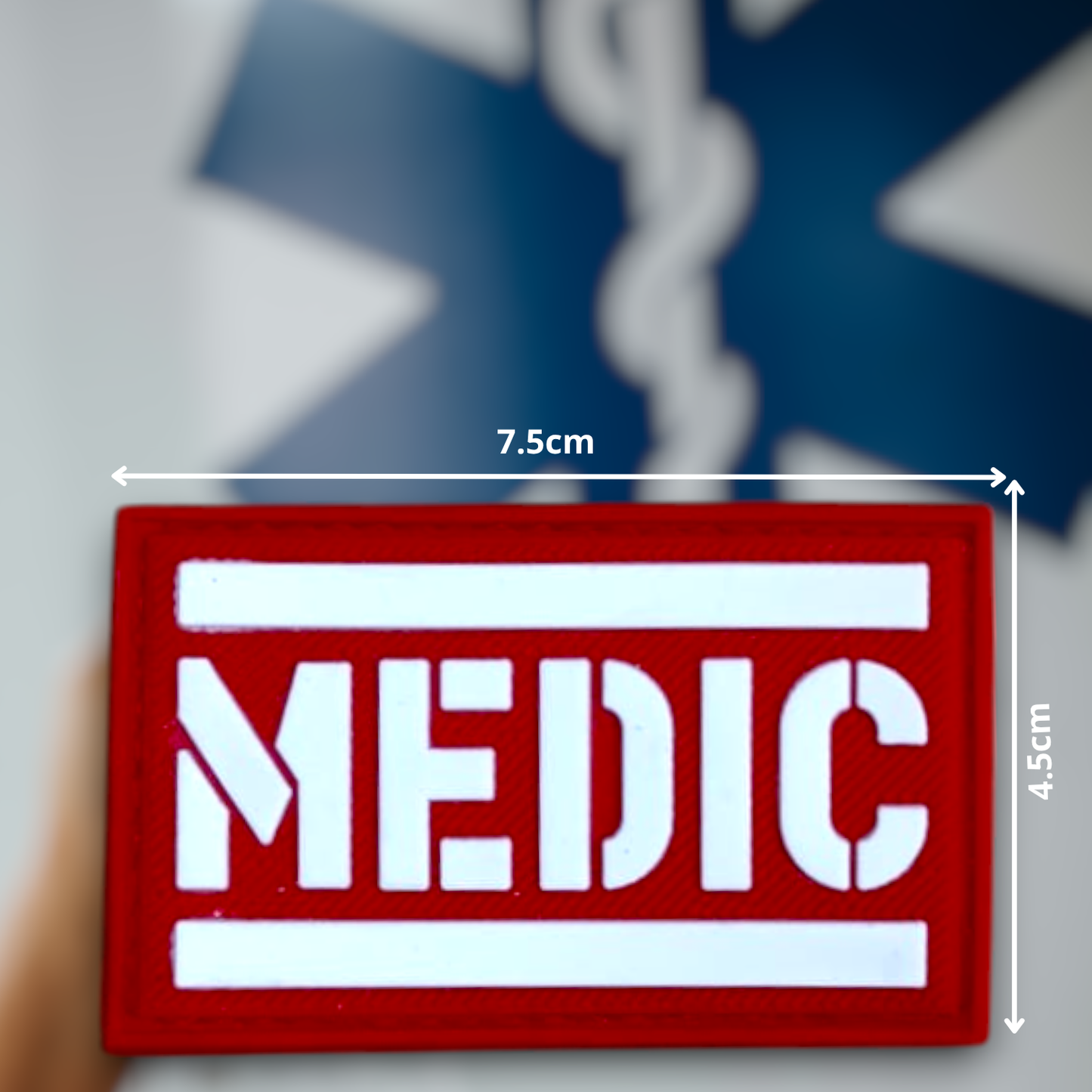 MEDIC | RUBBERISED | WITH VELCRO PATCH
