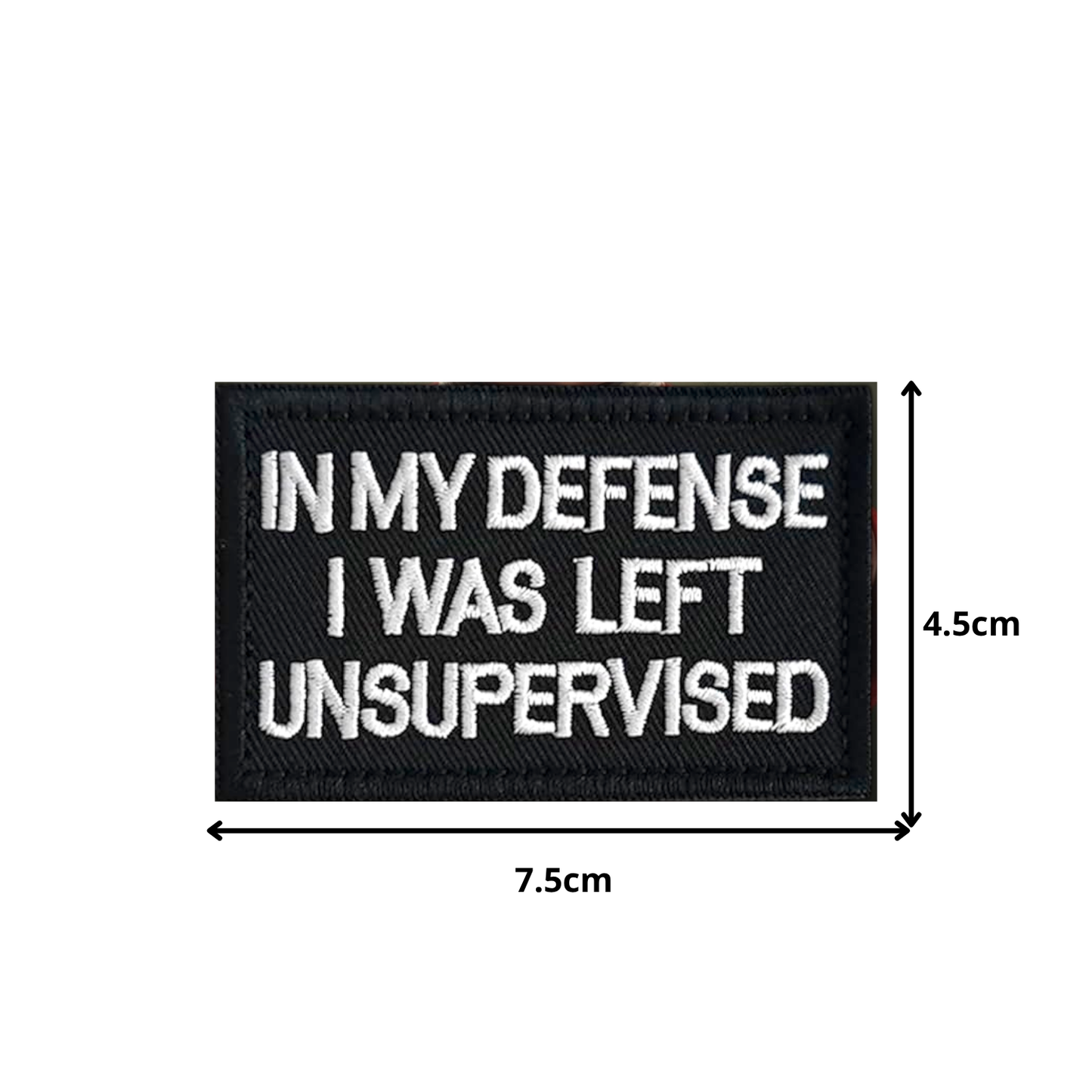 IN MY DEFENSE | EMBROIDERED | WITH VELCRO PATCH
