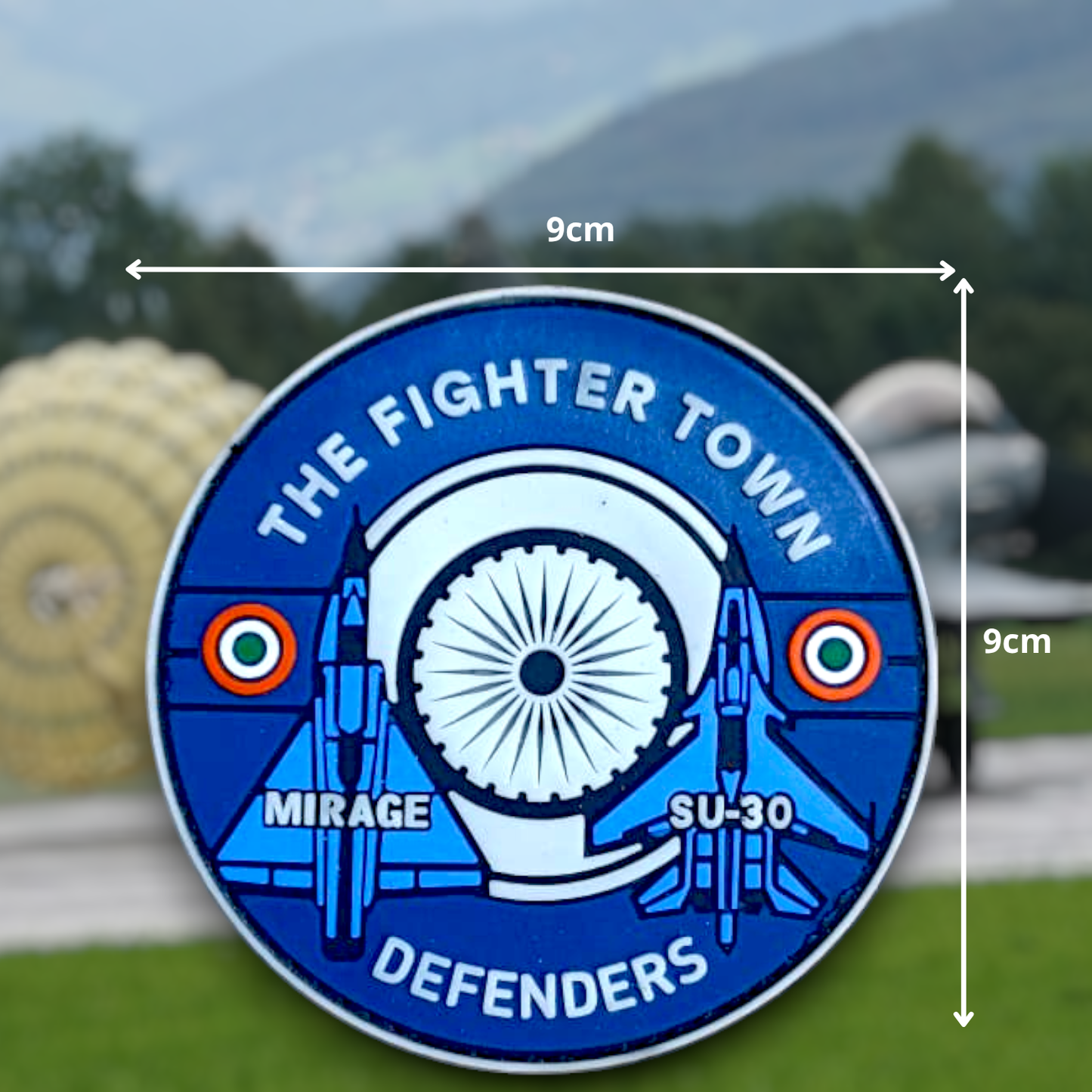 THE FIGHTER TOWN | RUBBERISED | WITH VELCRO PATCH
