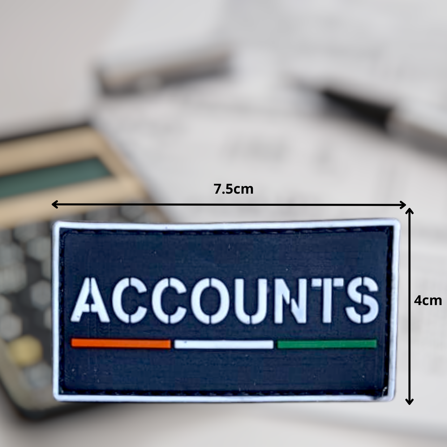 ACCOUNTS | RUBBERISED | WITH VELCRO PATCH