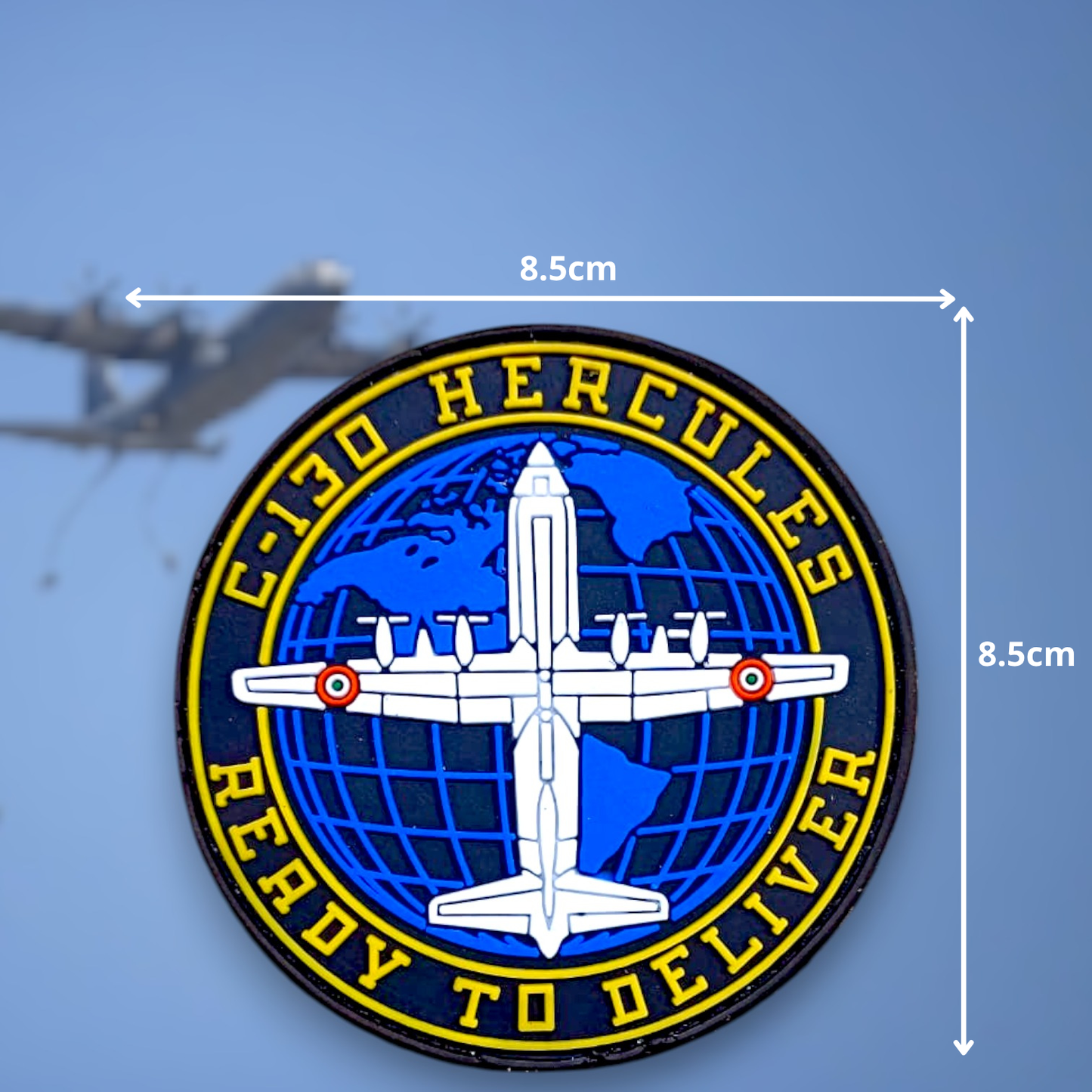 C-130 HERCULES | RUBBERISED | WITH VELCRO PATCH