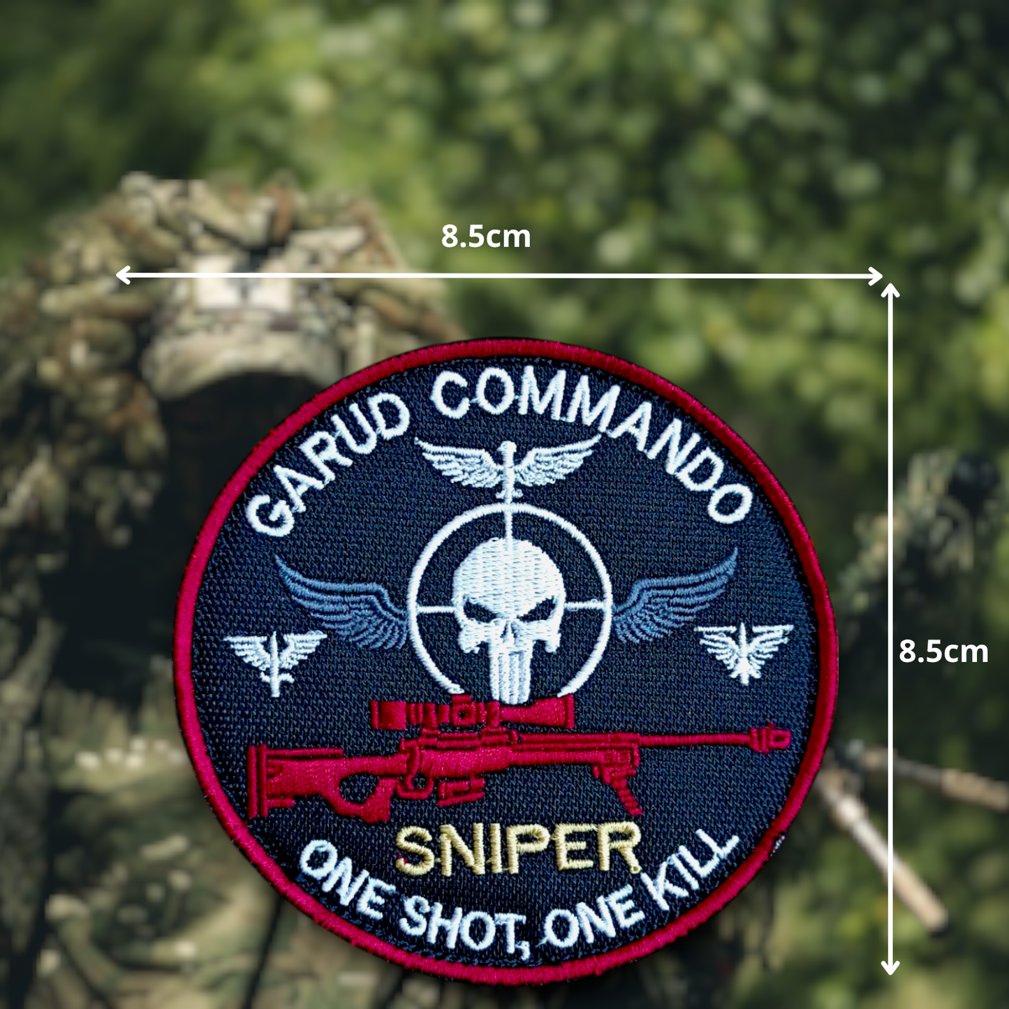 ONE SHOT, ONE KILL | EMBROIDERED | WITH VELCRO PATCH