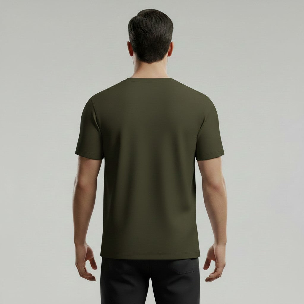OPERATION SAFED SAGAR | PRINTED | ROUND NECK T-SHIRT | OLIVE