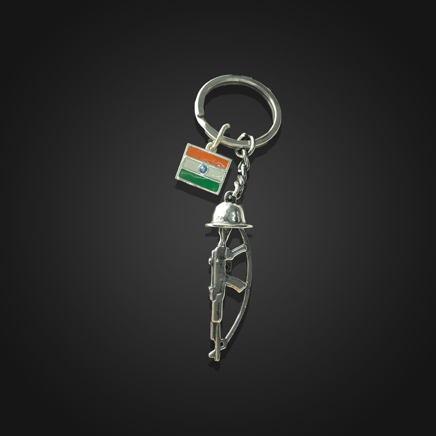 Amar Jawan Indian Army Metal Keychai