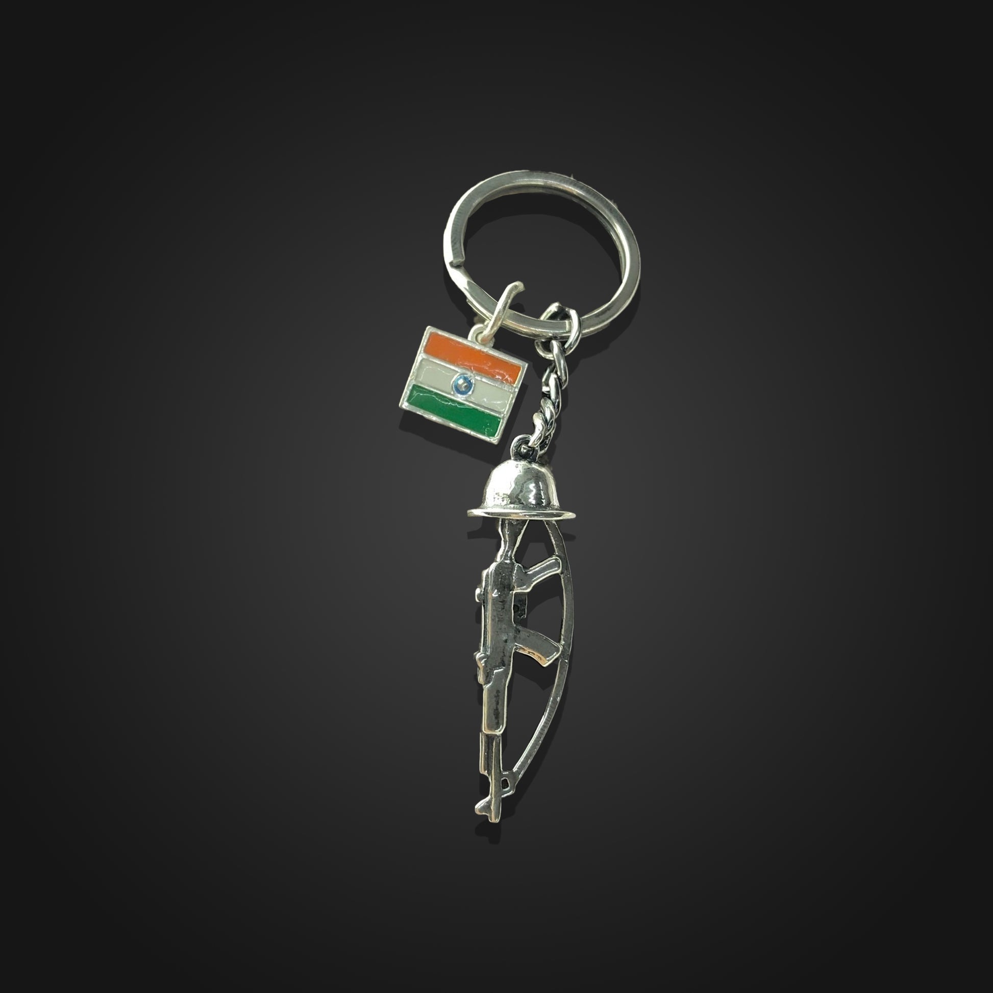 Amar Jawan Indian Army Metal Keychai