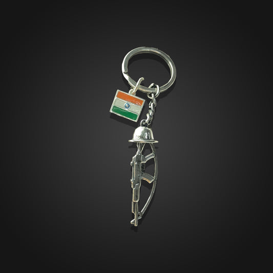 Amar Jawan Indian Army Metal Keychai