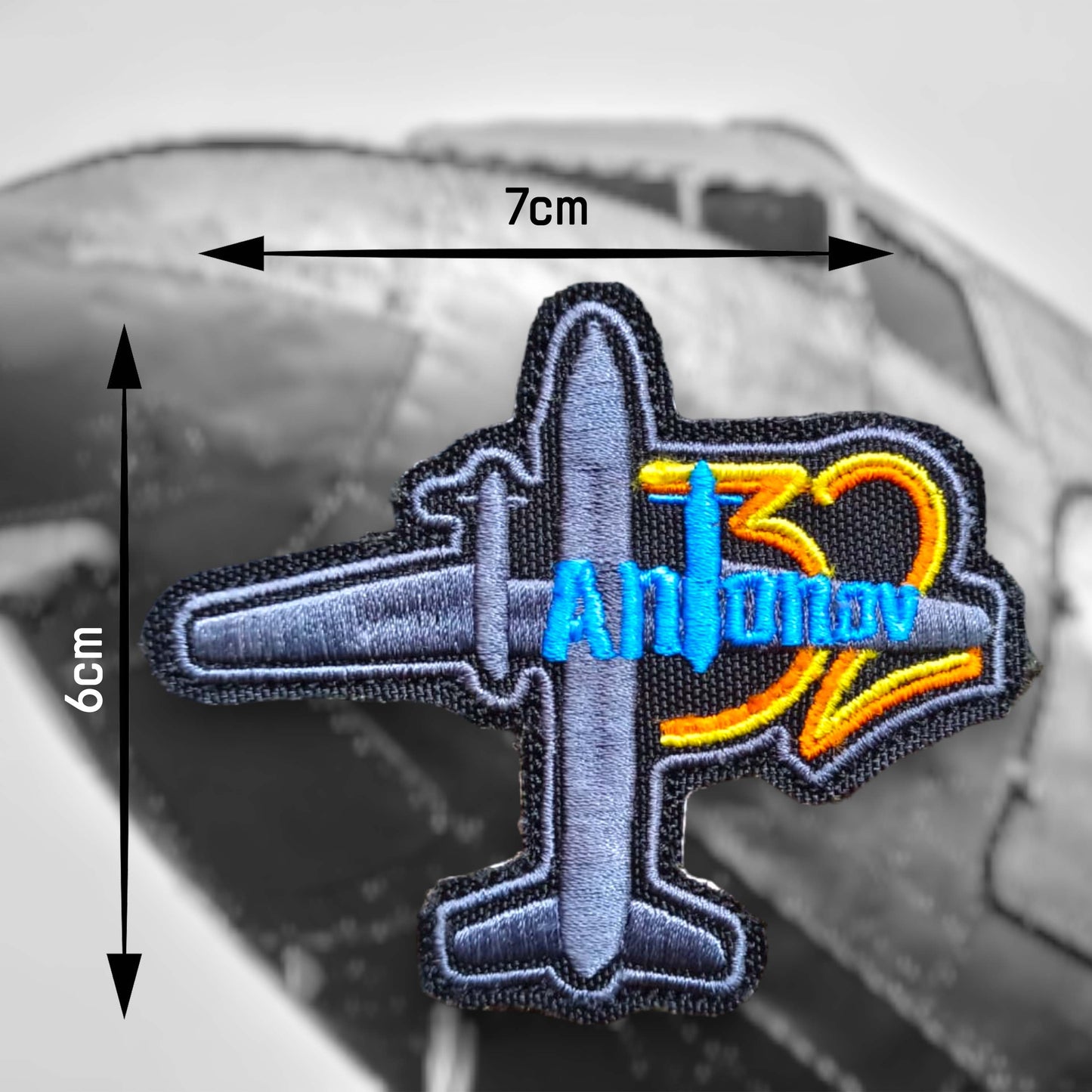 AN-32 | DIE CUT | EMBROIDERED | WITH VELCRO PATCH