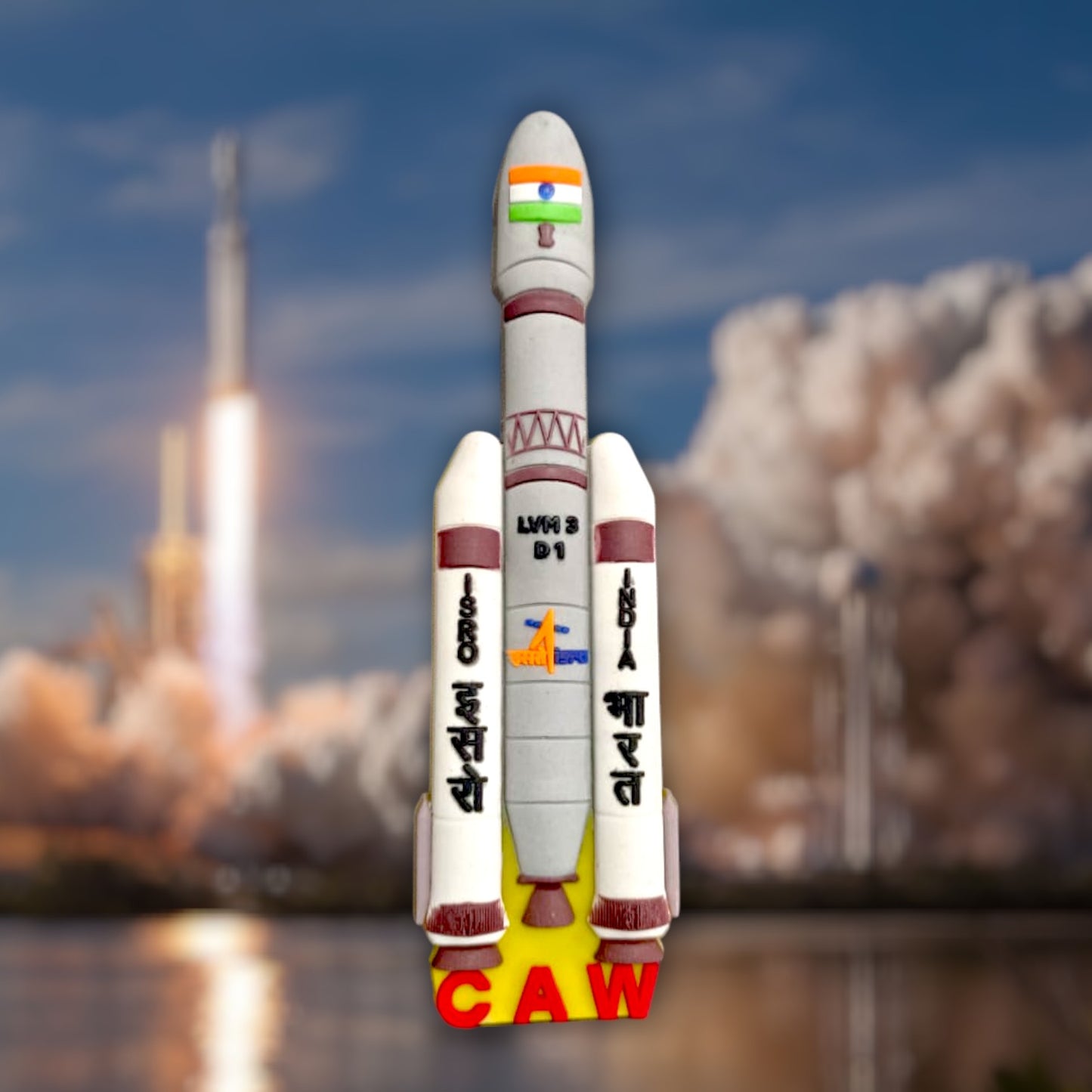 ISRO INDIA LVM3 D1 | 3D FRIDGE MAGNET