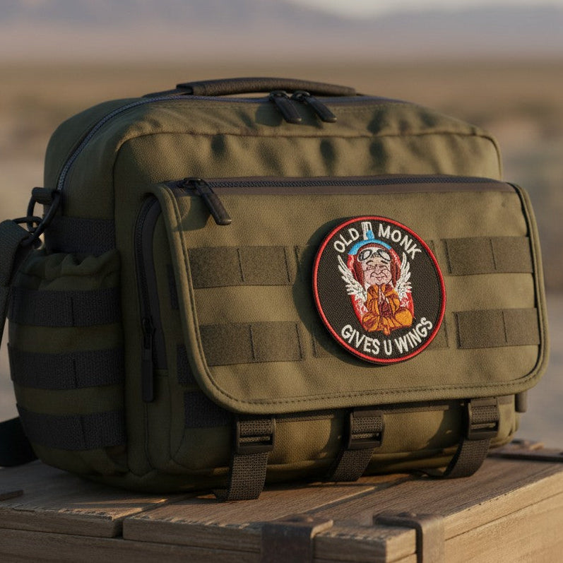 OLD MONK | EMBROIDERED | WITH VELCRO PATCH
