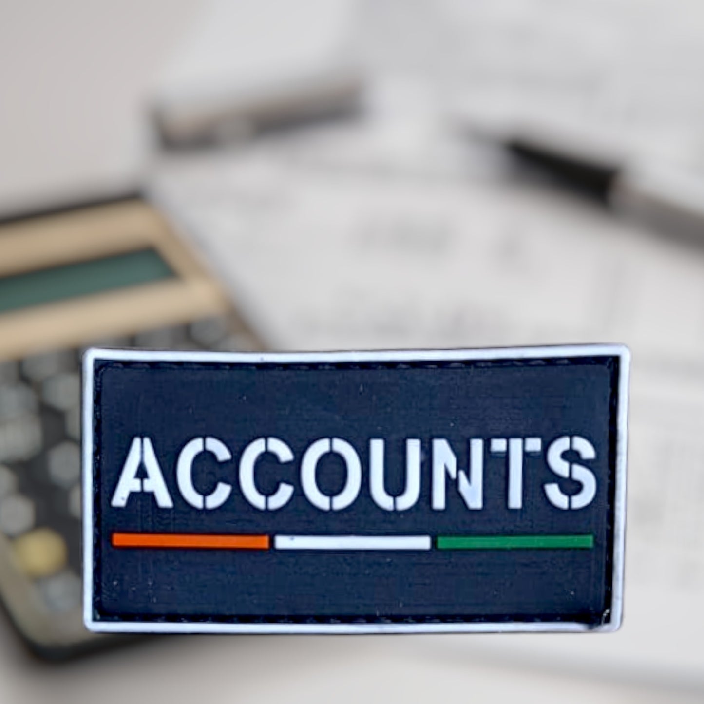 ACCOUNTS | RUBBERISED | WITH VELCRO PATCH