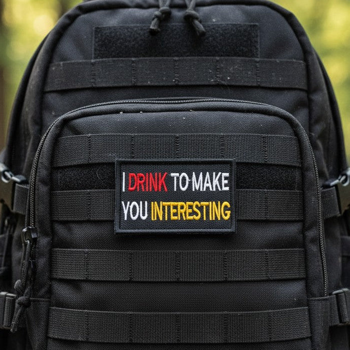 I DRINK TO MAKE | EMBROIDERED | WITH VELCRO PATCH