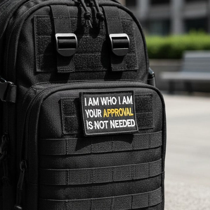 I AM WHO I AM | EMBROIDERED | WITH VELCRO PATCH