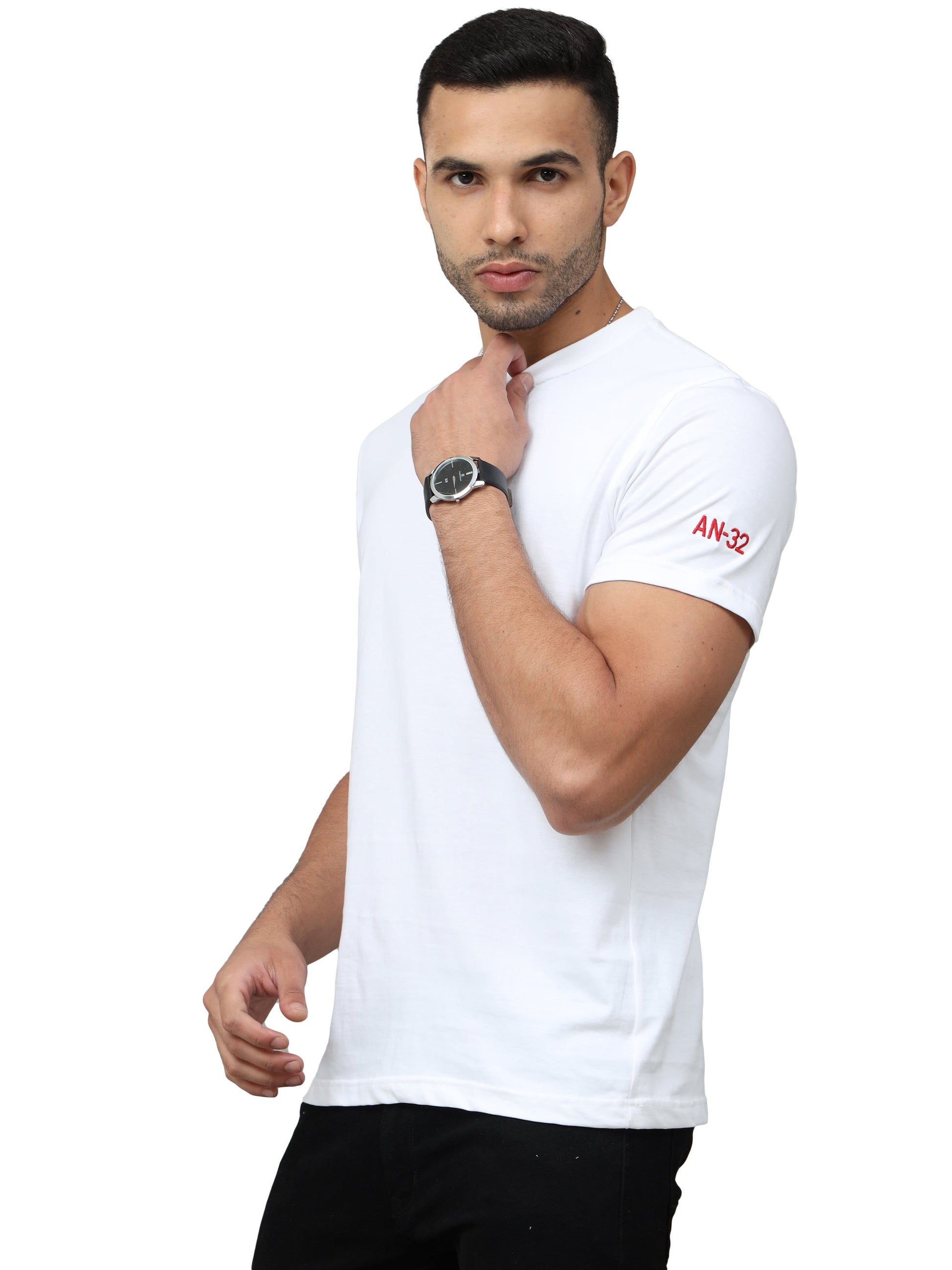 AN 32 Fighter Jet T Shirt With Round Neck