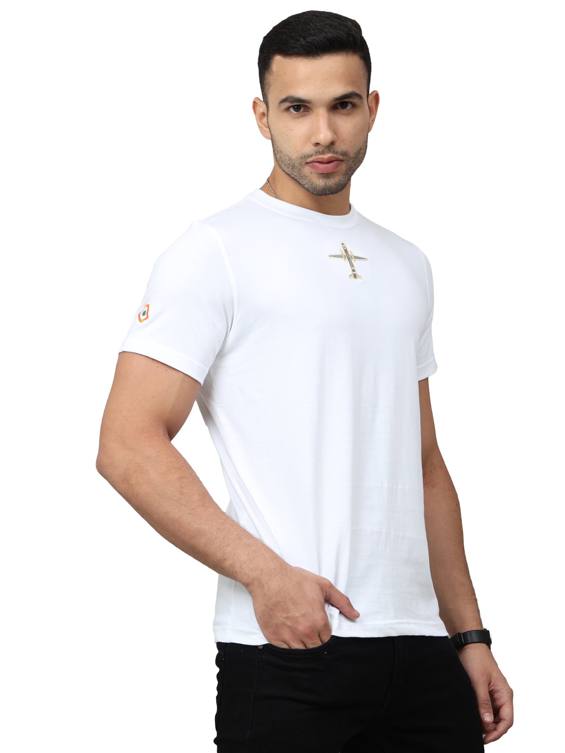 AN 32 Fighter Jet T Shirt With Round Neck
