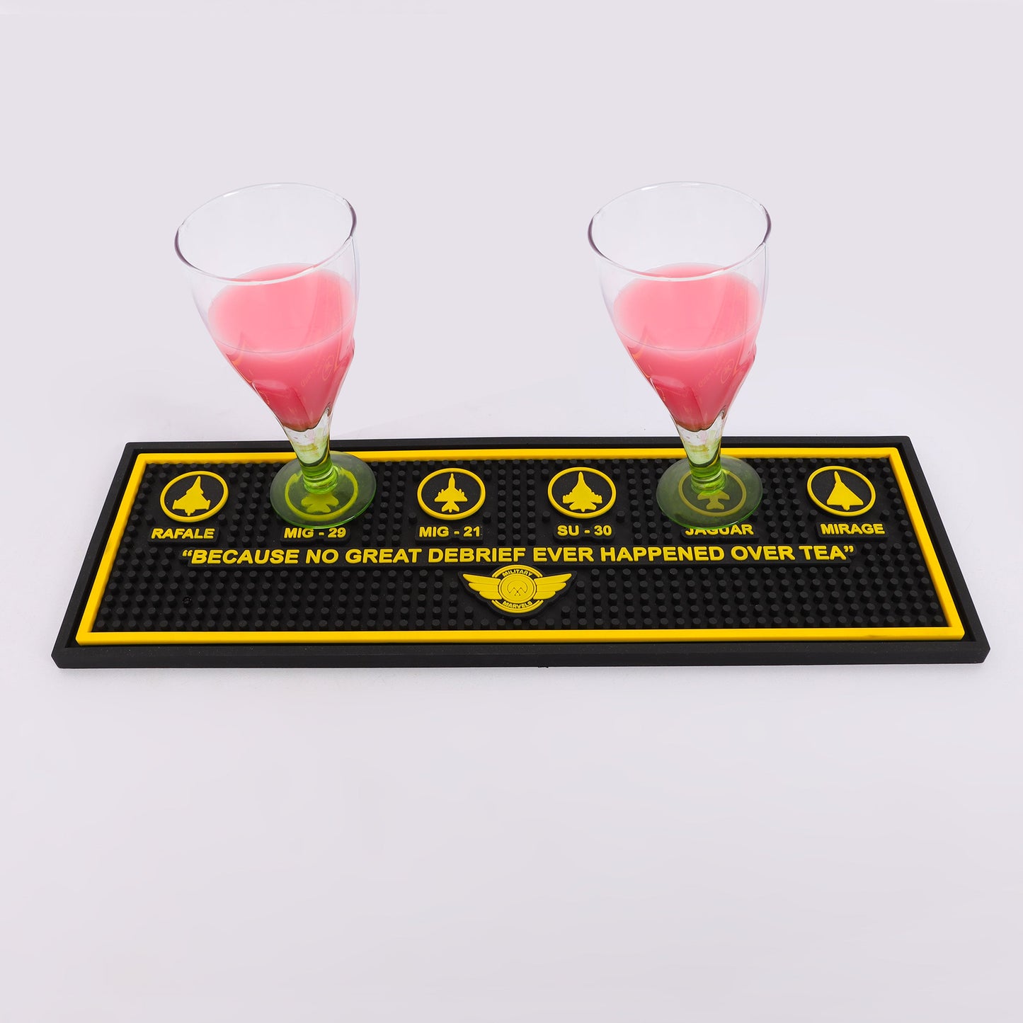 Yellow bar mat