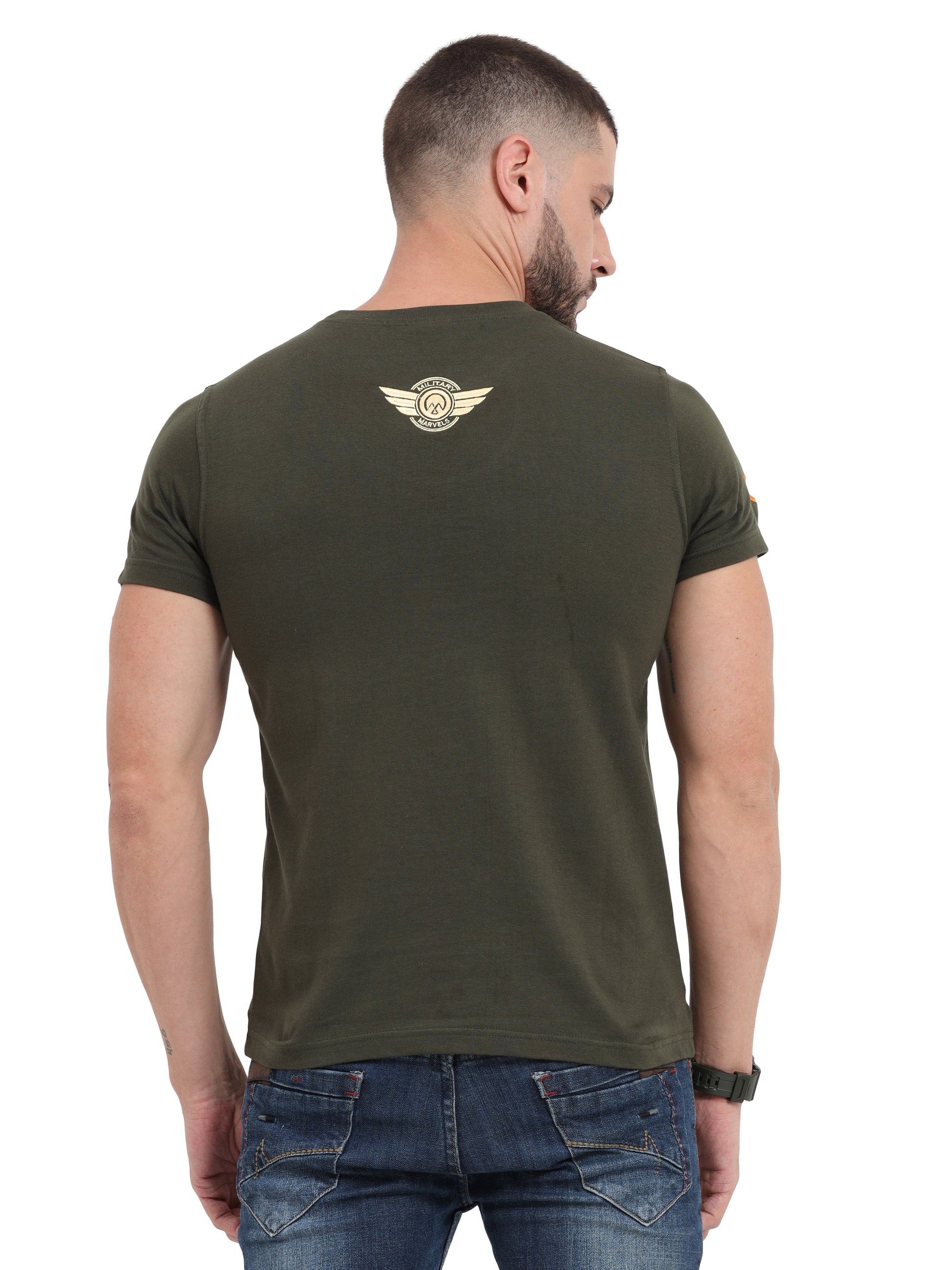 Round Neck Sukhoi Fighter Jet T Shirts for men