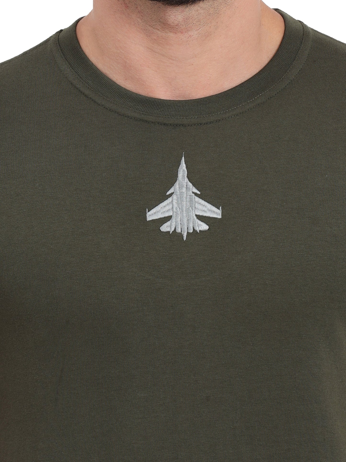 Round Neck Sukhoi Fighter Jet T Shirts for men