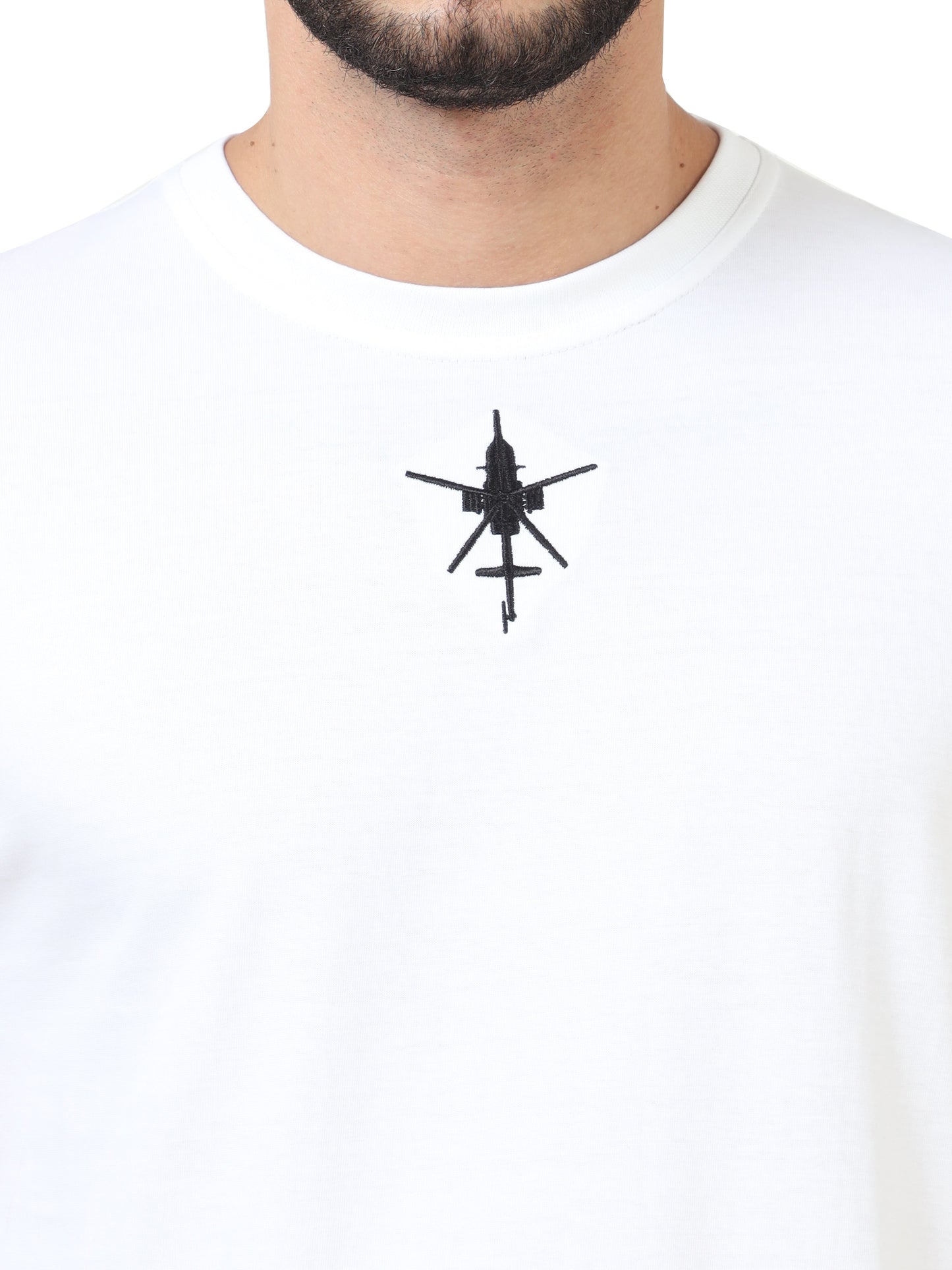 WHITE MI 17 ROUND NECK T SHIRT for men