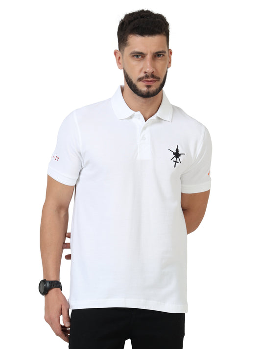 Blue T Shirt Collar With Mi17 Logo for men