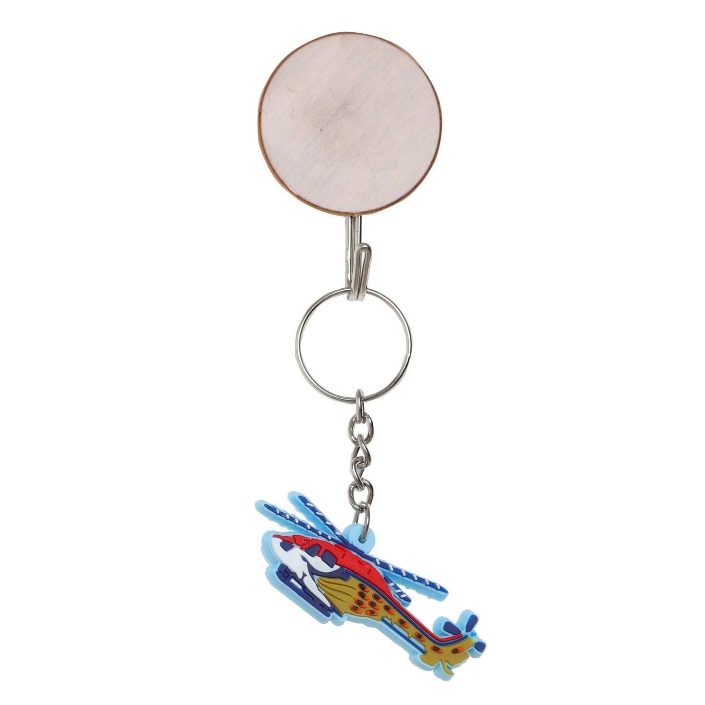 sarang jet blue rubber keychain