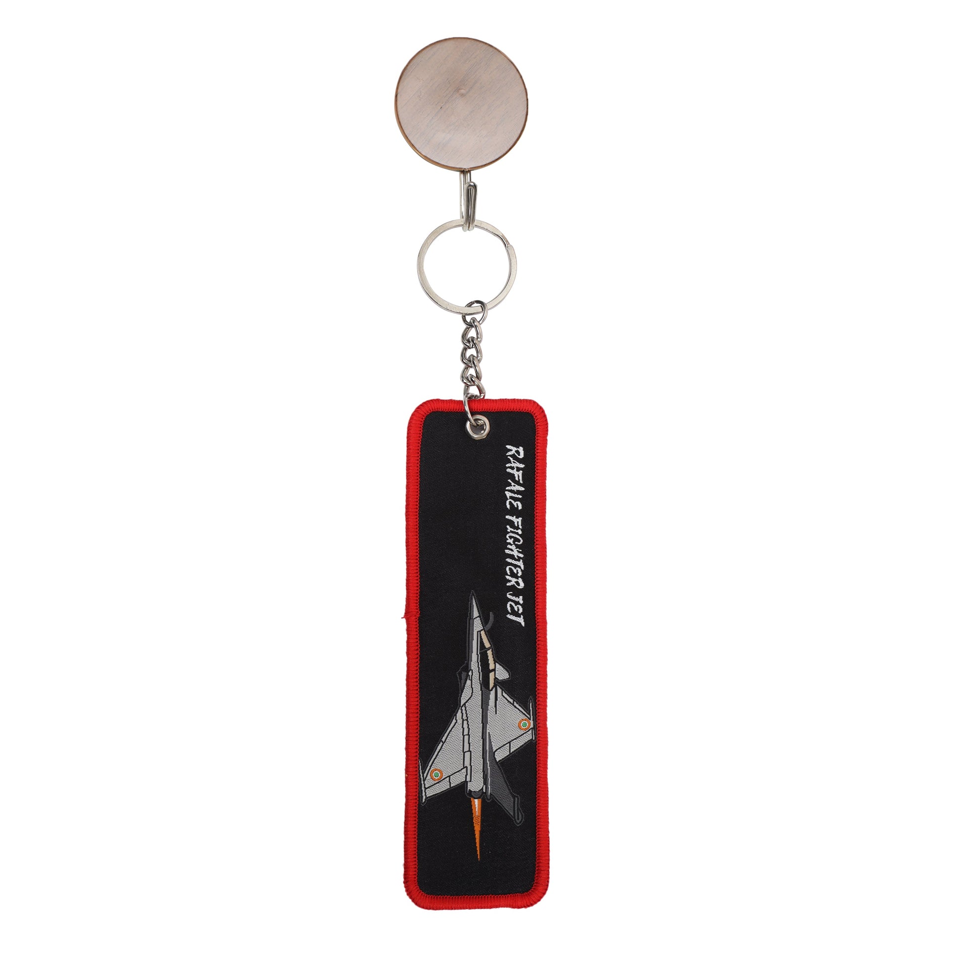 rafale fighter jet fabric keychain