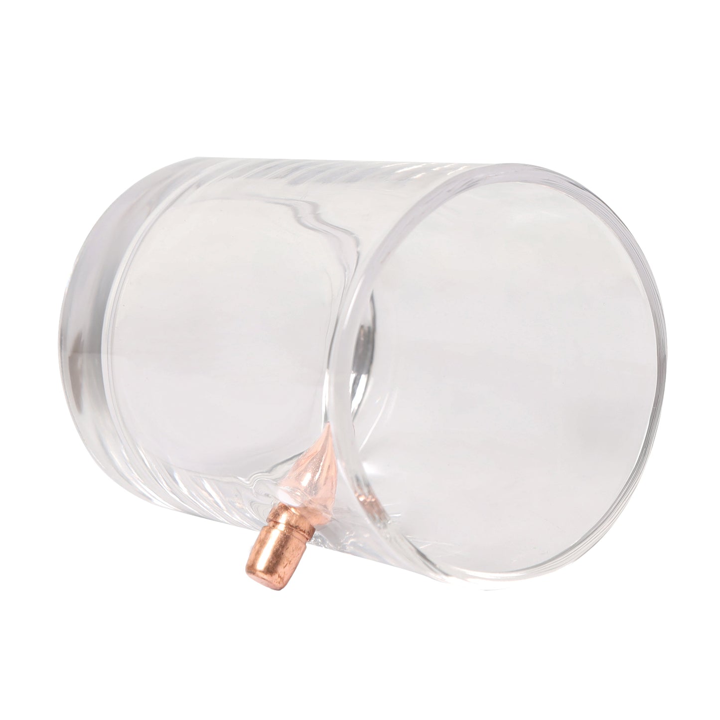 Bullet whiskey glass