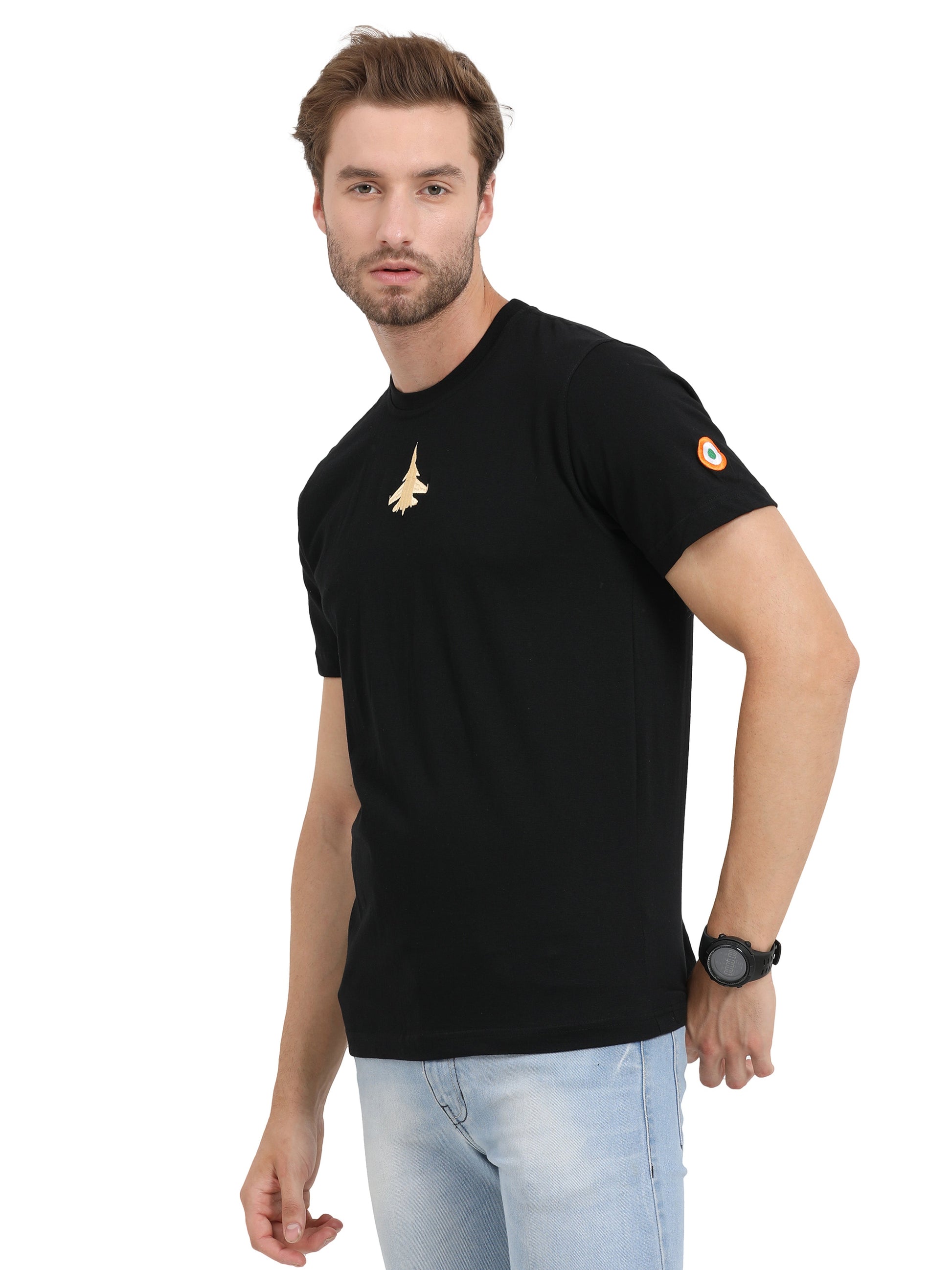 Round Neck Sukhoi Fighter Jet T Shirts for men