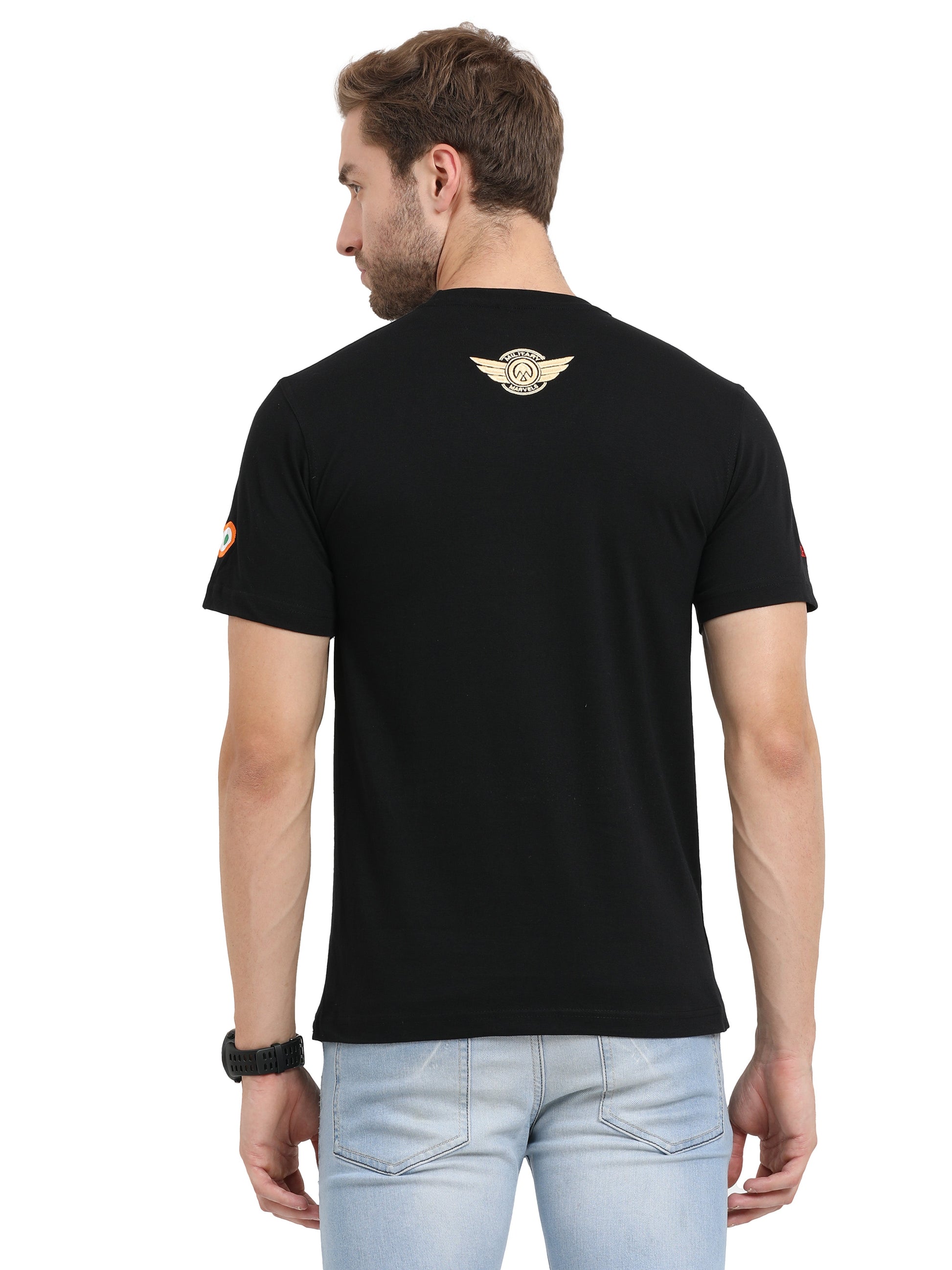 Round Neck Sukhoi Fighter Jet T Shirts for men