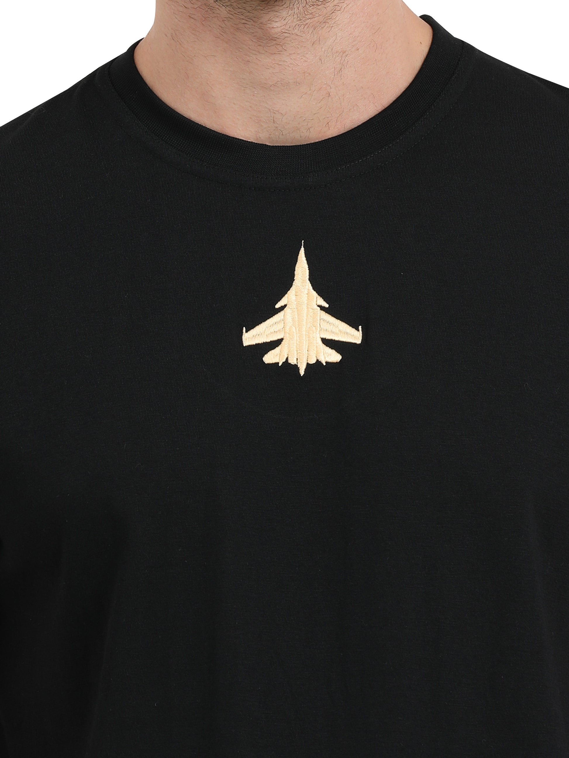 Round Neck Sukhoi Fighter Jet T Shirts for men