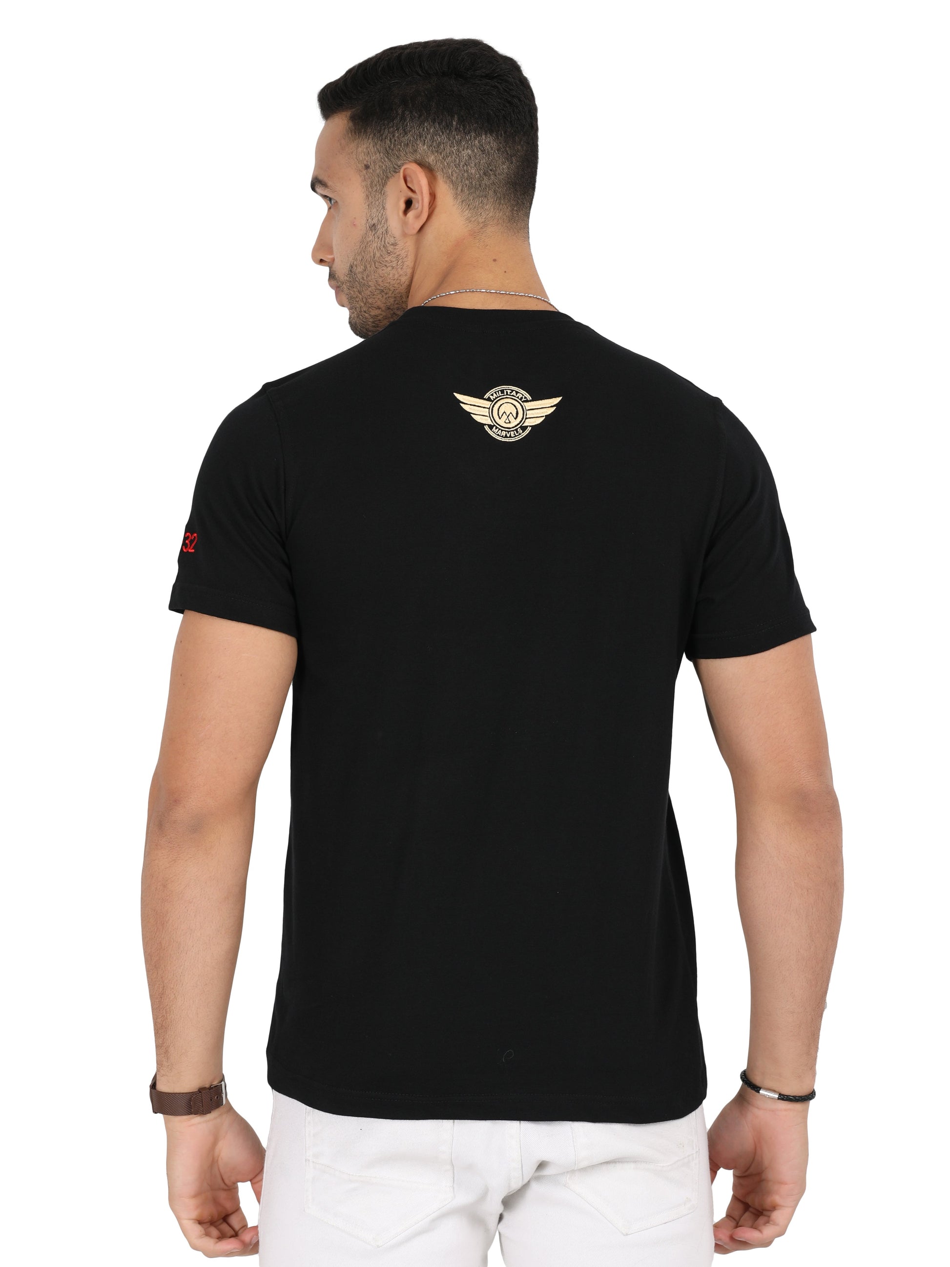 AN 32 Fighter Jet T Shirt With Round Neck