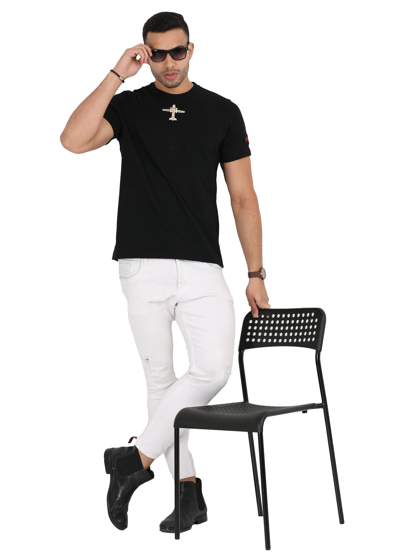 AN 32 Fighter Jet T Shirt With Round Neck