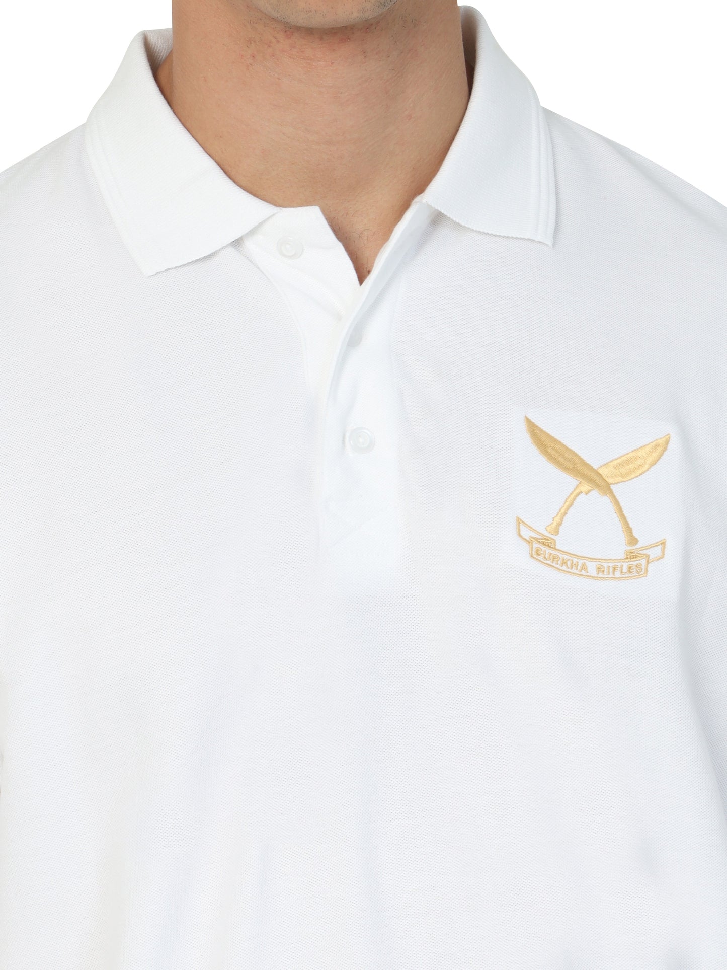 Brave Gorkha Regiment T Shirt In White for men
