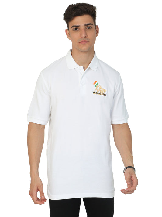 Indian Soldier Army White T Shirt Soldiers Flag for men