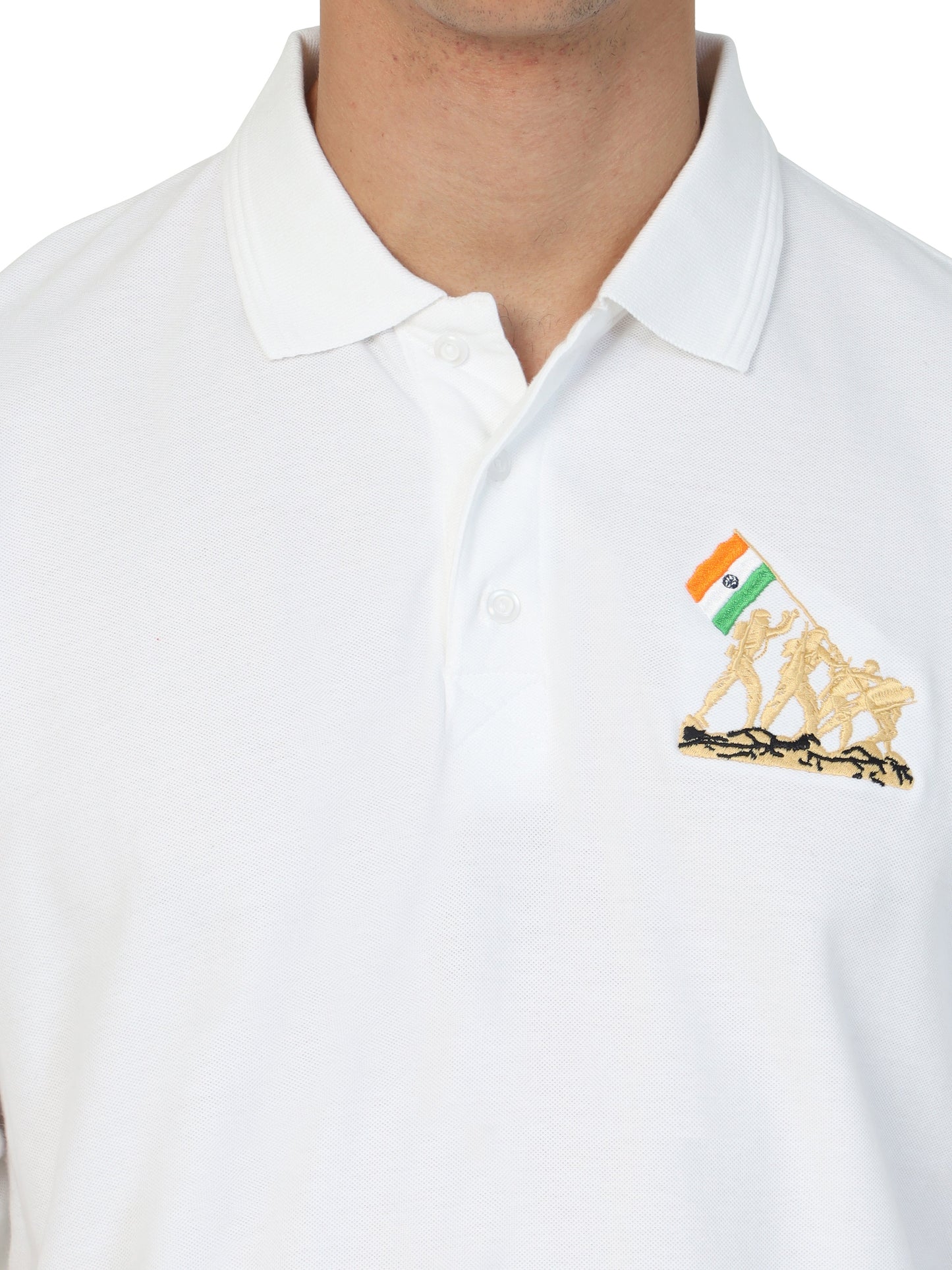 Indian Soldier Army White T Shirt Soldiers Flag for men