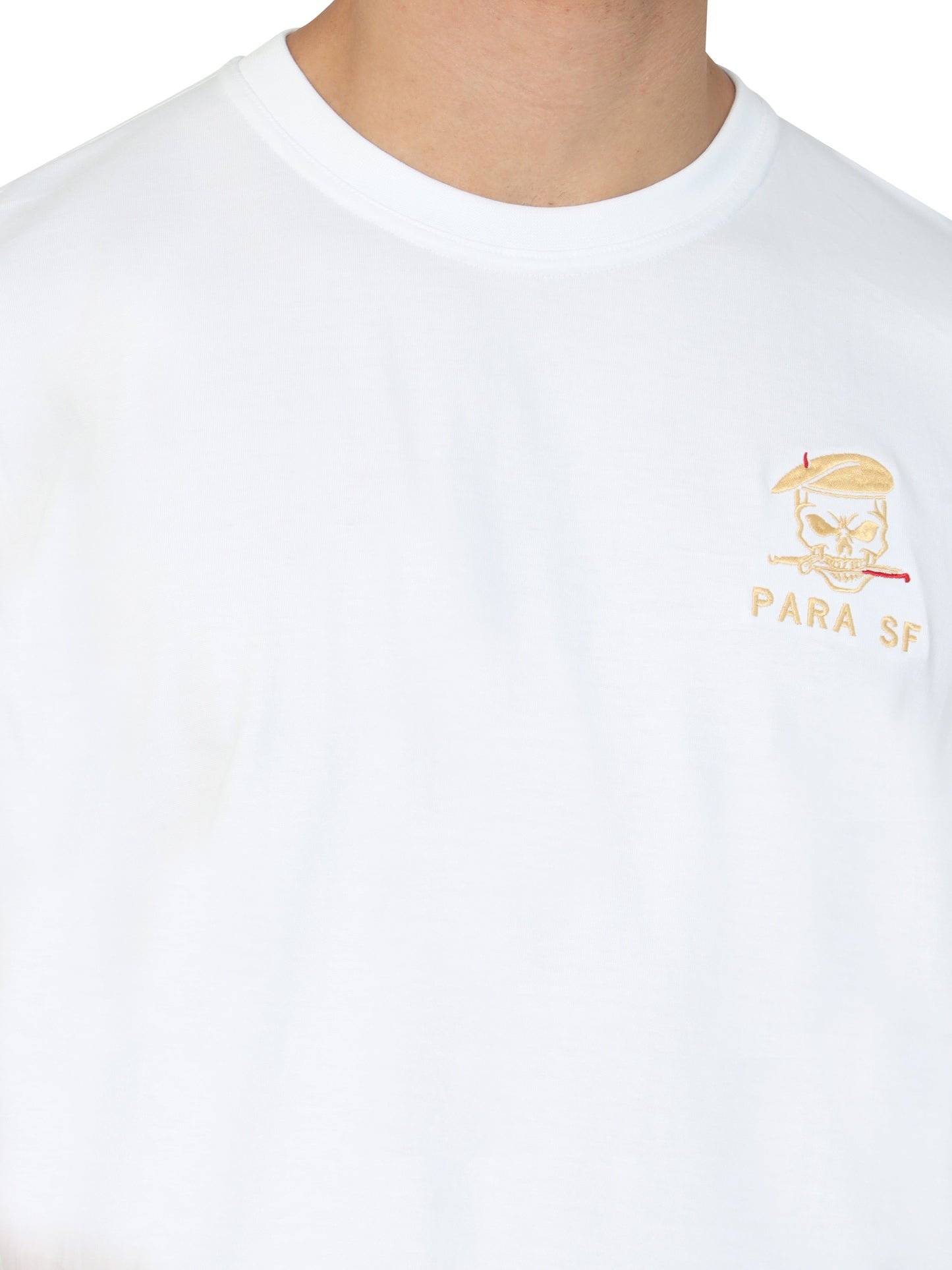 White Para Commando Tshirt for men